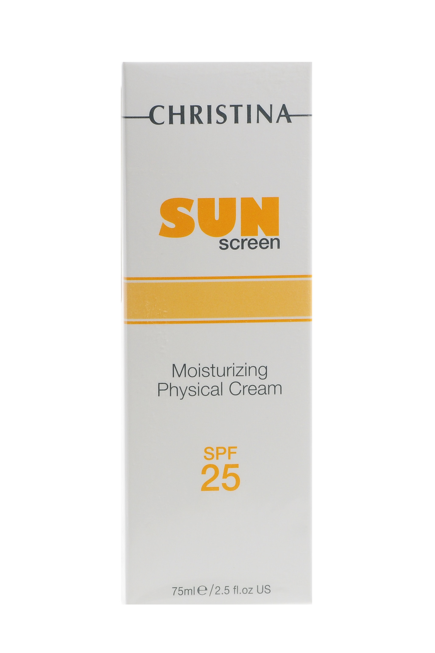 Кристина Солнцезащитный увлажняющий крем с физической защитой SPF 25, 75 мл (Christina, Fresh) фото 2