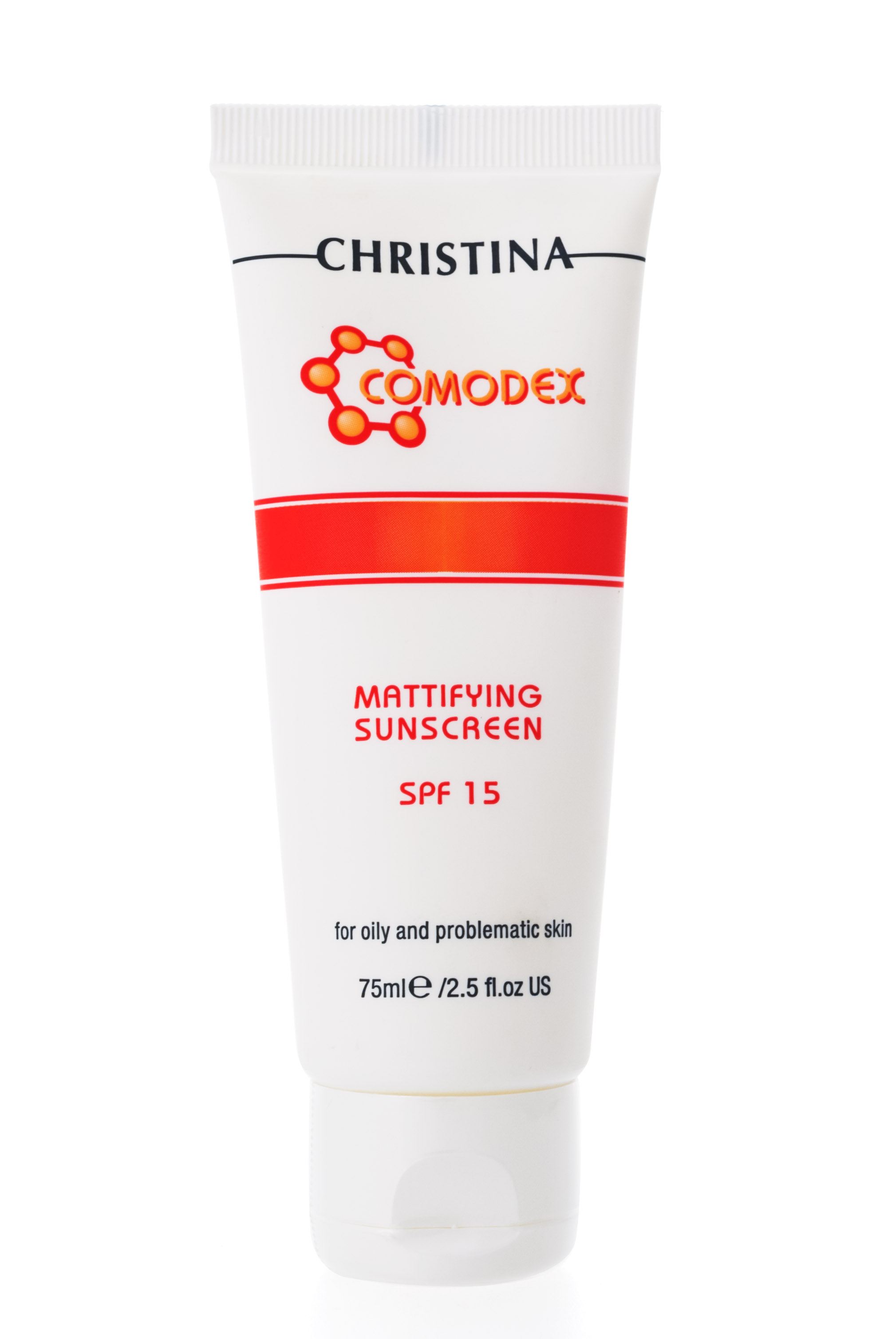 Кристина Солнцезащитный крем с матирующим эффектом для проблемной кожи 75мл (Christina, Comodex) Кристина Солнцезащитный крем с матирующим эффектом для проблемной кожи 75мл (Christina, Comodex) фото 1