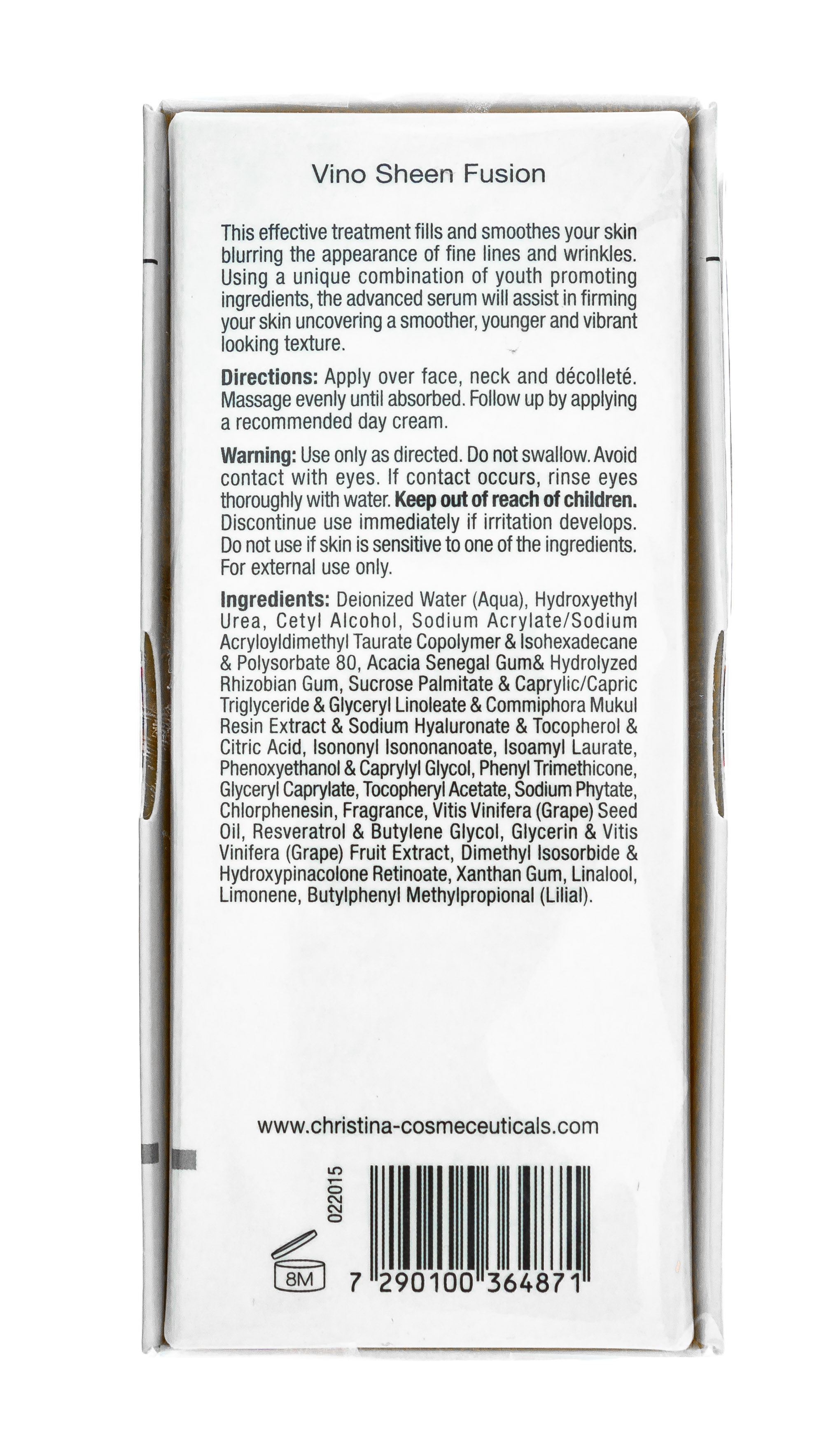 Кристина Vino Sheen Fusion Флюид «Великолепие» Chateau de Beaute 30 мл (Christina, Chateau de Beaute) фото 2