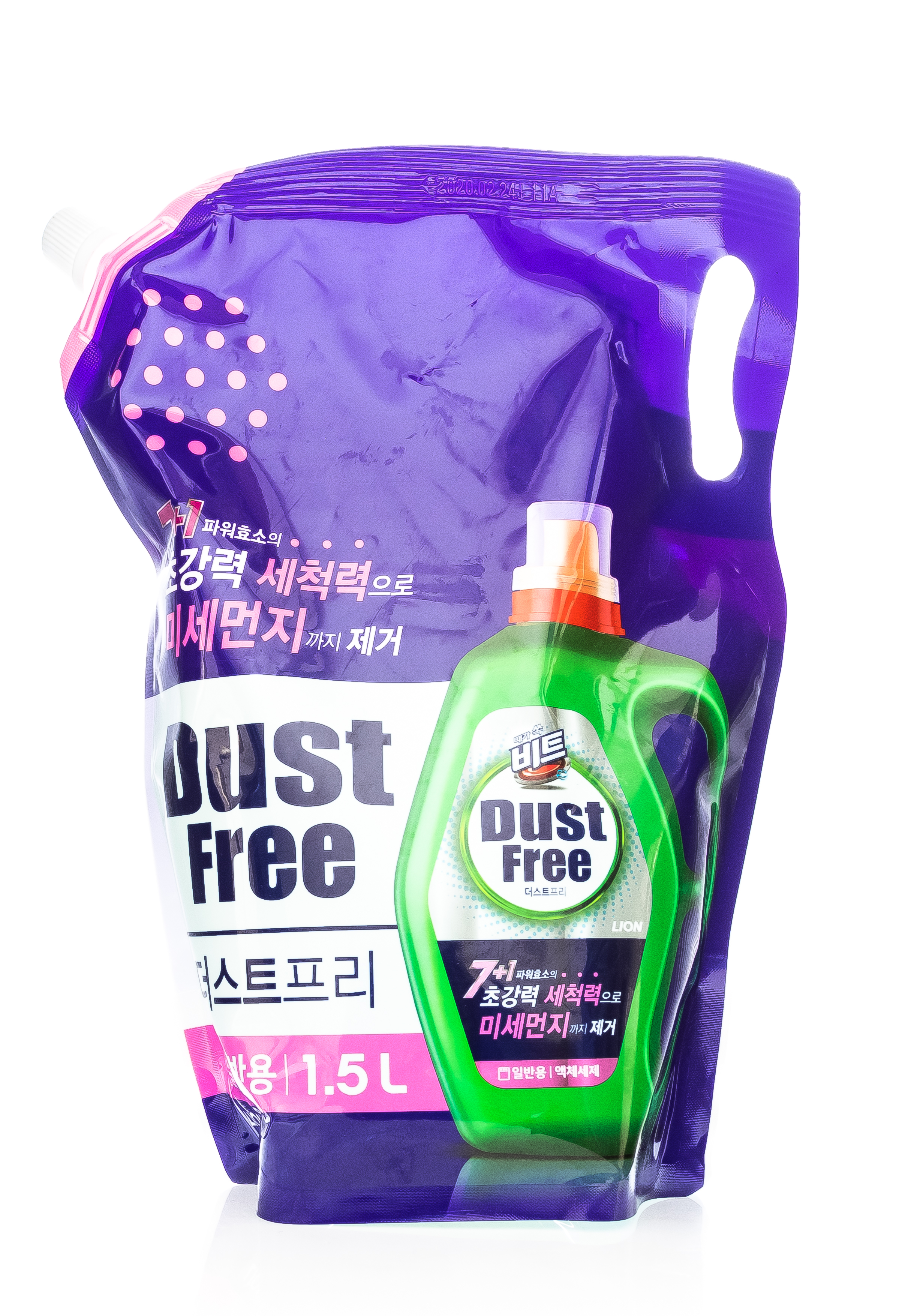 СиДжей Лайон Жидкое средство для стирки Beat Dust Free для ручной и автоматической стирки 1500 мл (Cj Lion, Стирка Cj Lion) фото 1