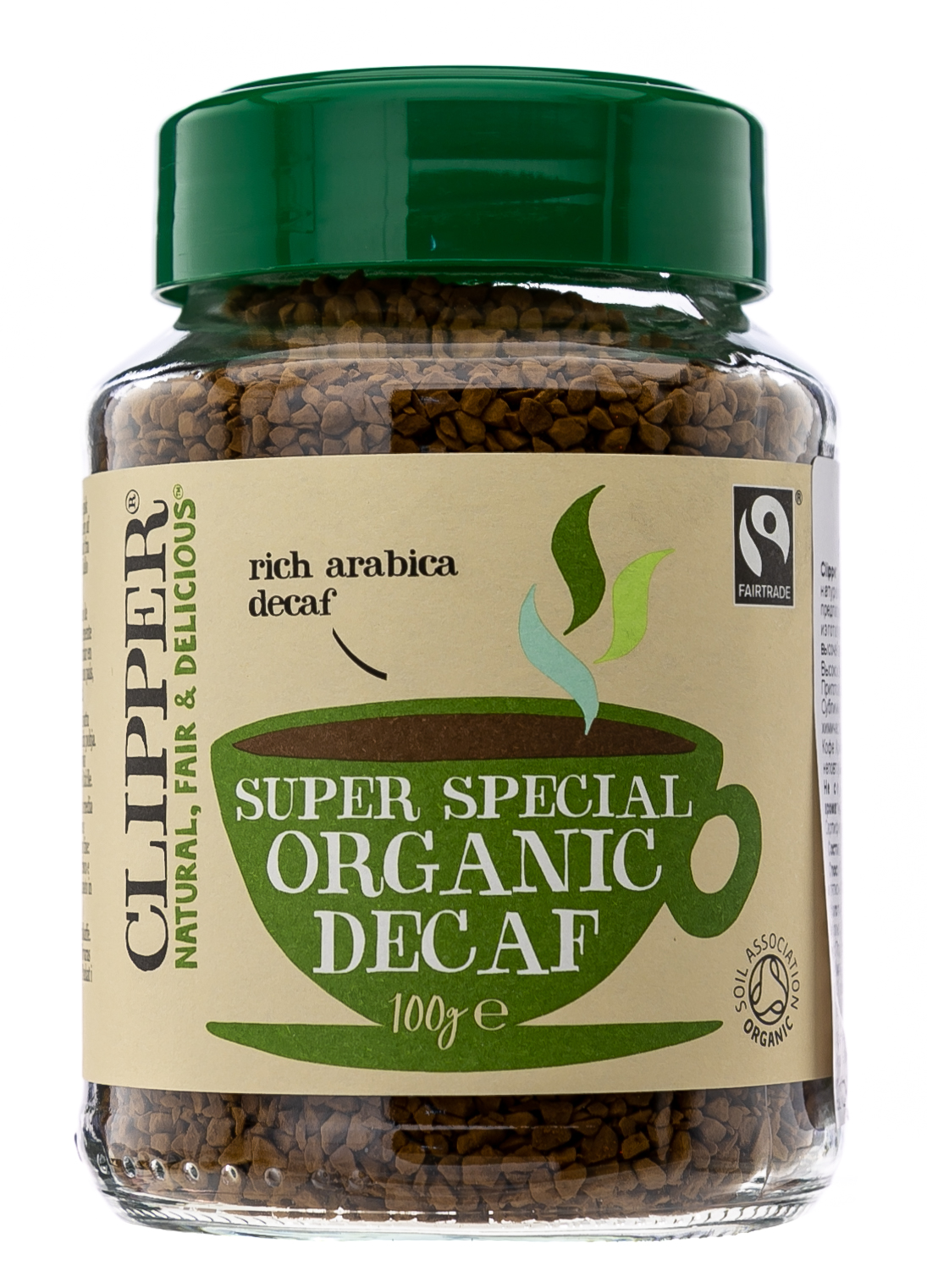 Клиппер Кофе растворимый Арабика Папуа-Новая Гвинея Органик сублимированный 100 гр (Clipper, Coffee) фото 1