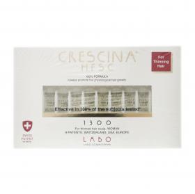 Crescina 1300 Лосьон для стимуляции роста волос в ампулах для женщин 10. фото