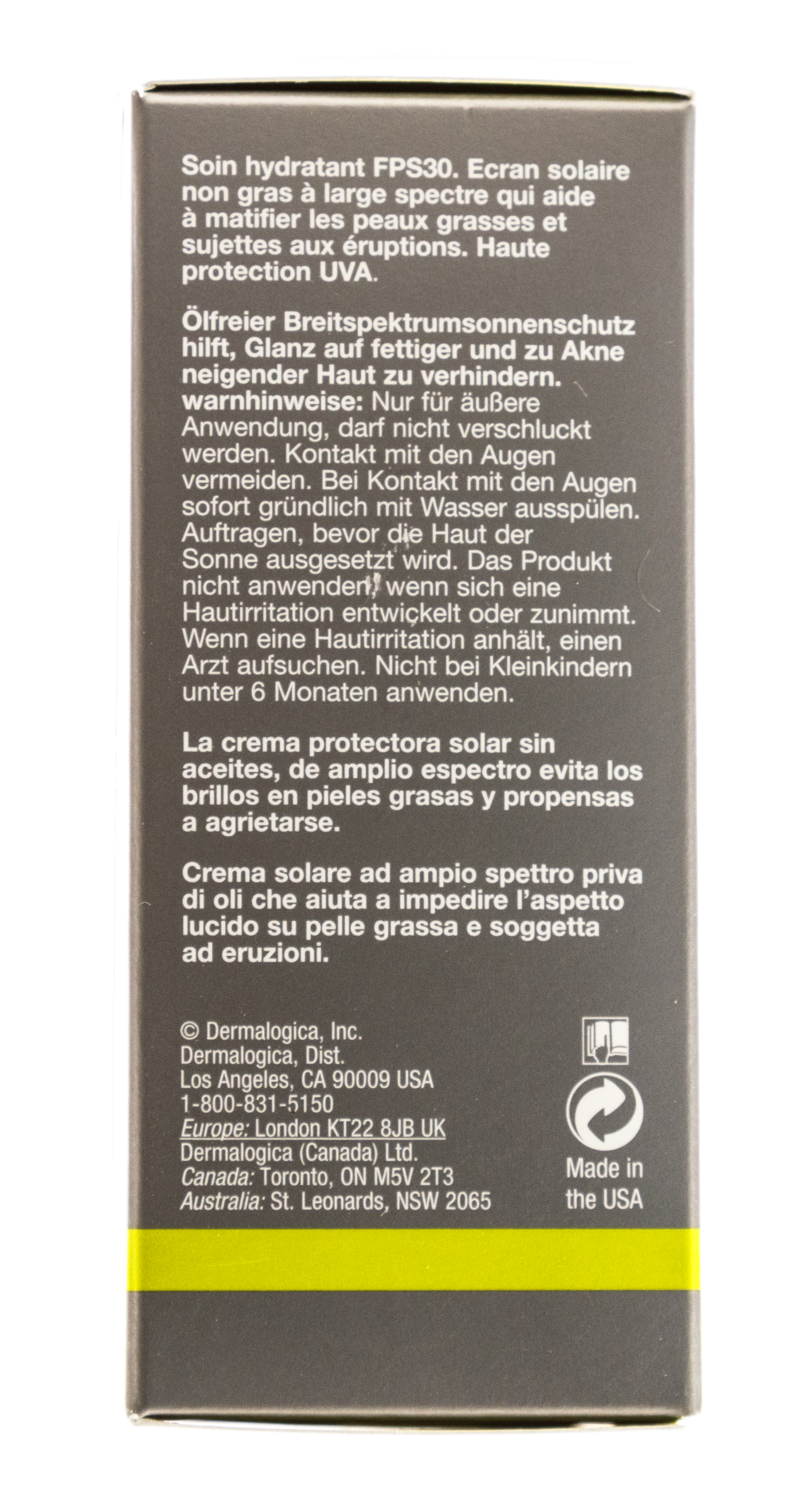 Дермалоджика Матирующий увлажнитель без масел SPF30 50мл (Dermalogica, MediBac) фото 4