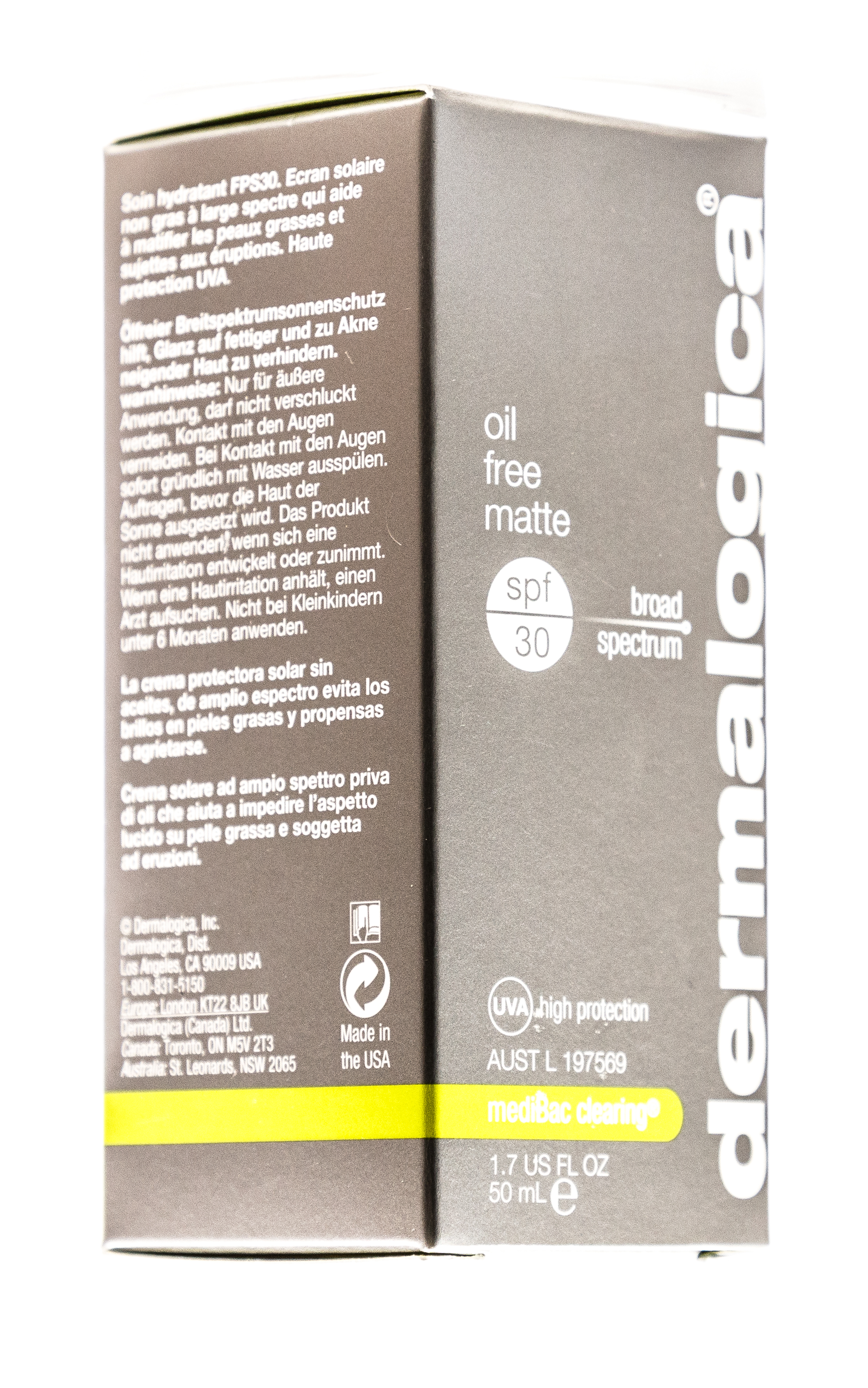 Дермалоджика Матирующий увлажнитель без масел SPF30 50мл (Dermalogica, MediBac) фото 1