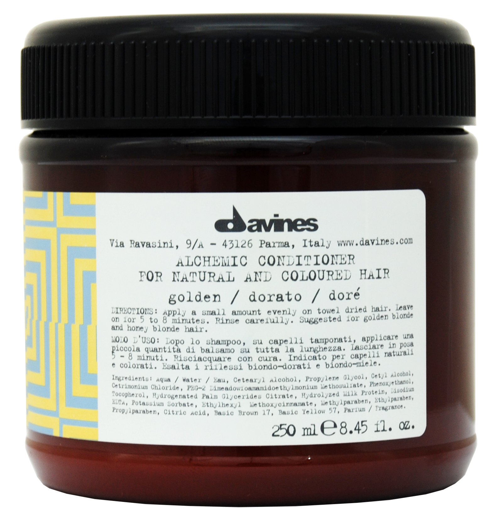 Давинес Кондиционер для волос (золотой) Conditioner For Natural And Coloured Hair (golden), 250 мл (Davines, Alchemic) фото 6