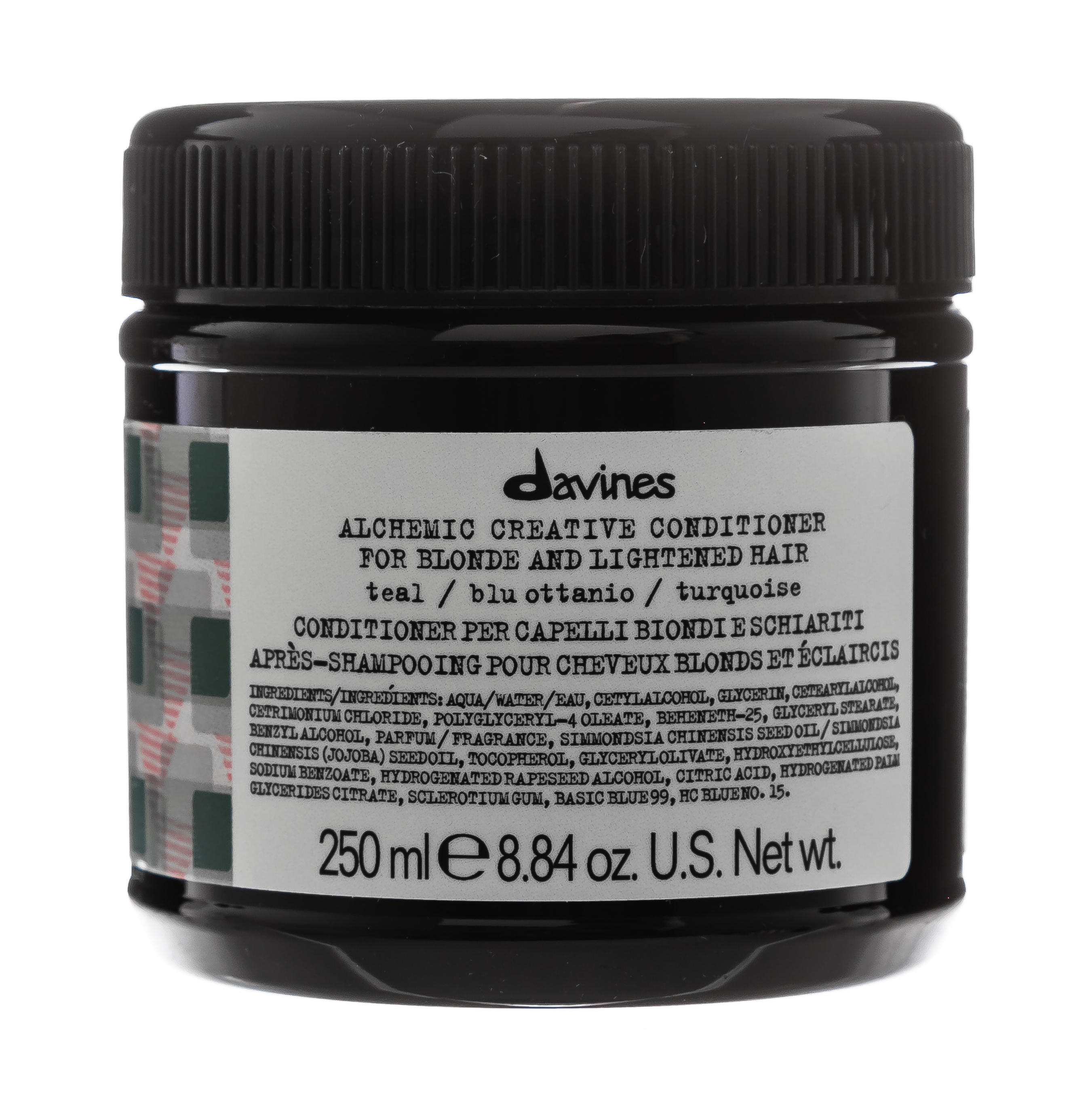 Давинес Кондиционер для осветленных и натуральных волос (бирюзовый, морская волна) Creative Conditioner For Blond And Lightened Hair Teal, 250 мл (Davines, Alchemic) фото 6