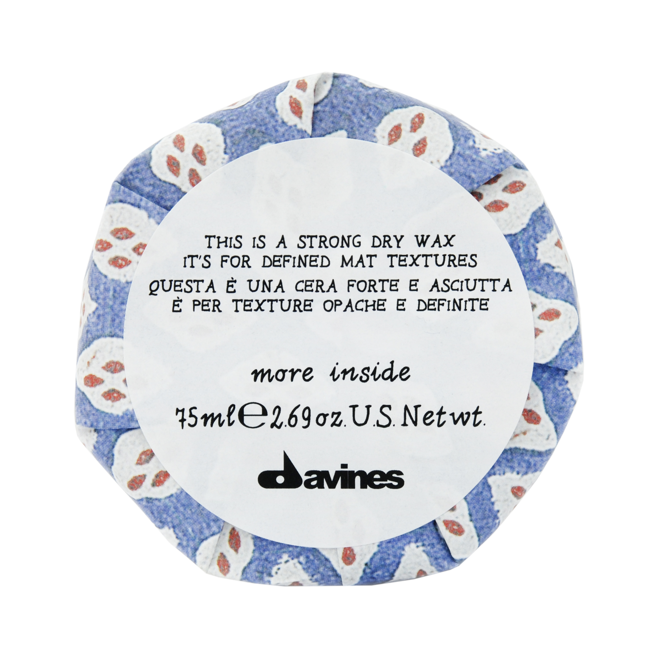 Давинес Сухой воск для текстурных матовых акцентов More Inside, 75 мл (Davines, More Inside) фото 7