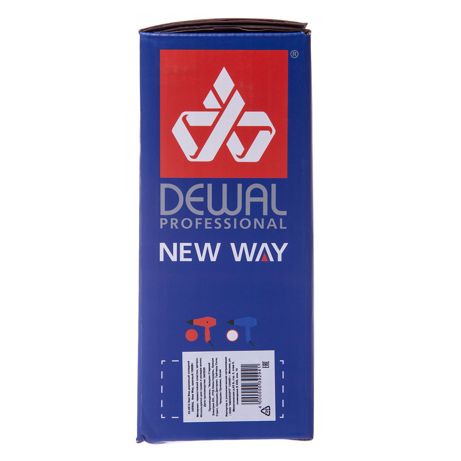 Деваль Про Фен дорожный складной New Way, красный, 1000 Вт (Dewal Pro, Фены) фото 4