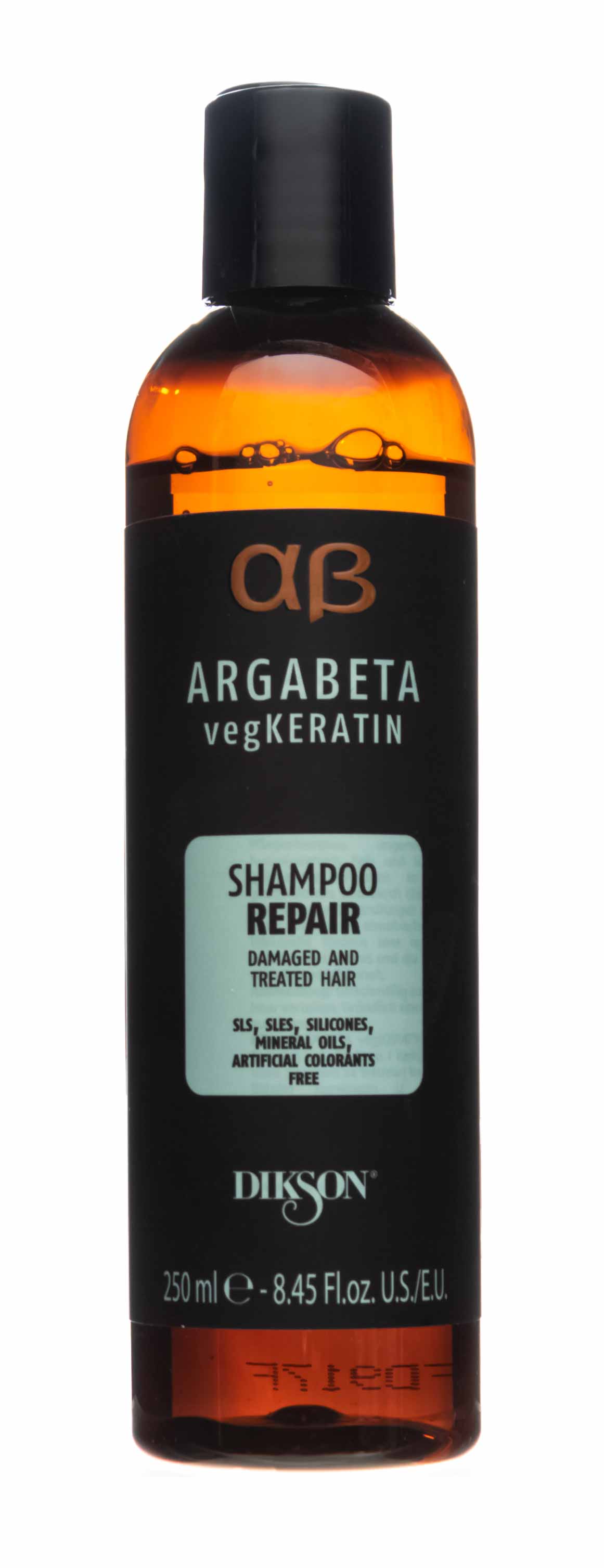 Диксон Шампунь для ослабленных и химически обработанных волос с гидролизированными протеинами риса и сои Repair 250 мл (Dikson, Argabeta) фото 1