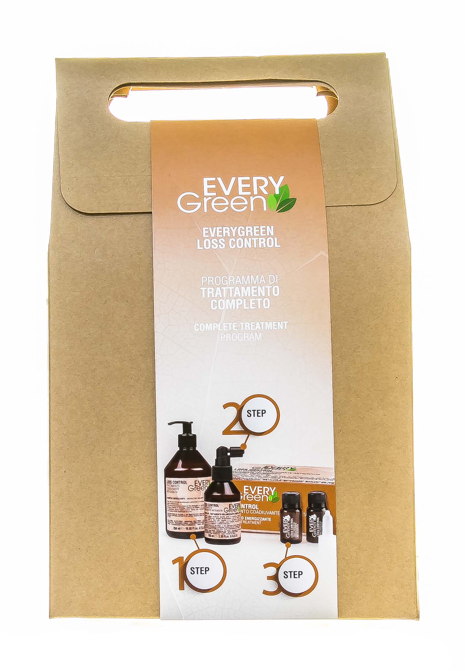 Диксон Набор против выпадения волос Loss Control Шампунь 250 мл + Лосьон против выпадения волос 100 мл + Ампулы 8*8 мл (Dikson, EveryGreen) фото 1