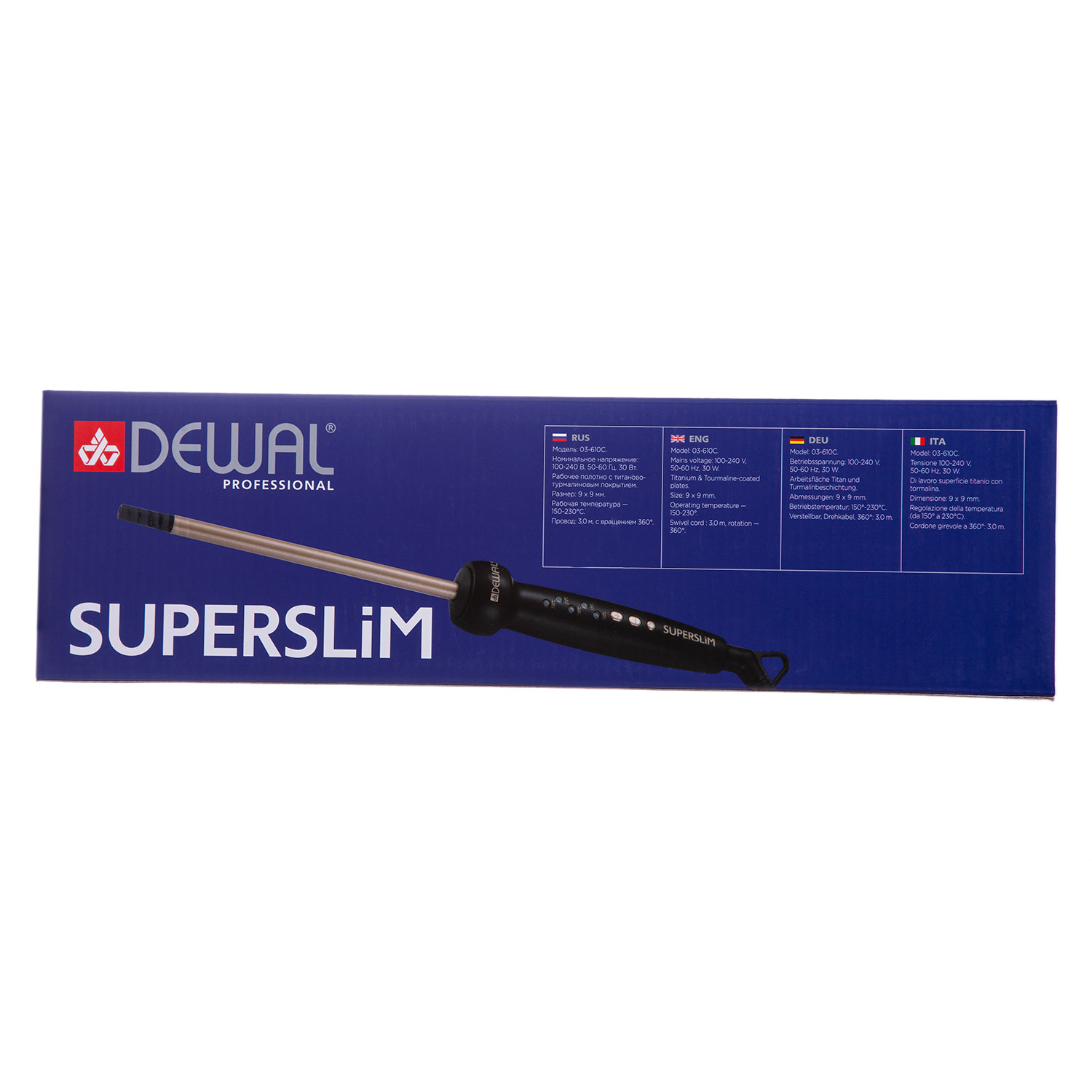 Деваль Про Плойка для волос Superslim, 9 х 9 мм, 30 Вт (Dewal Pro, Плойки) фото 4