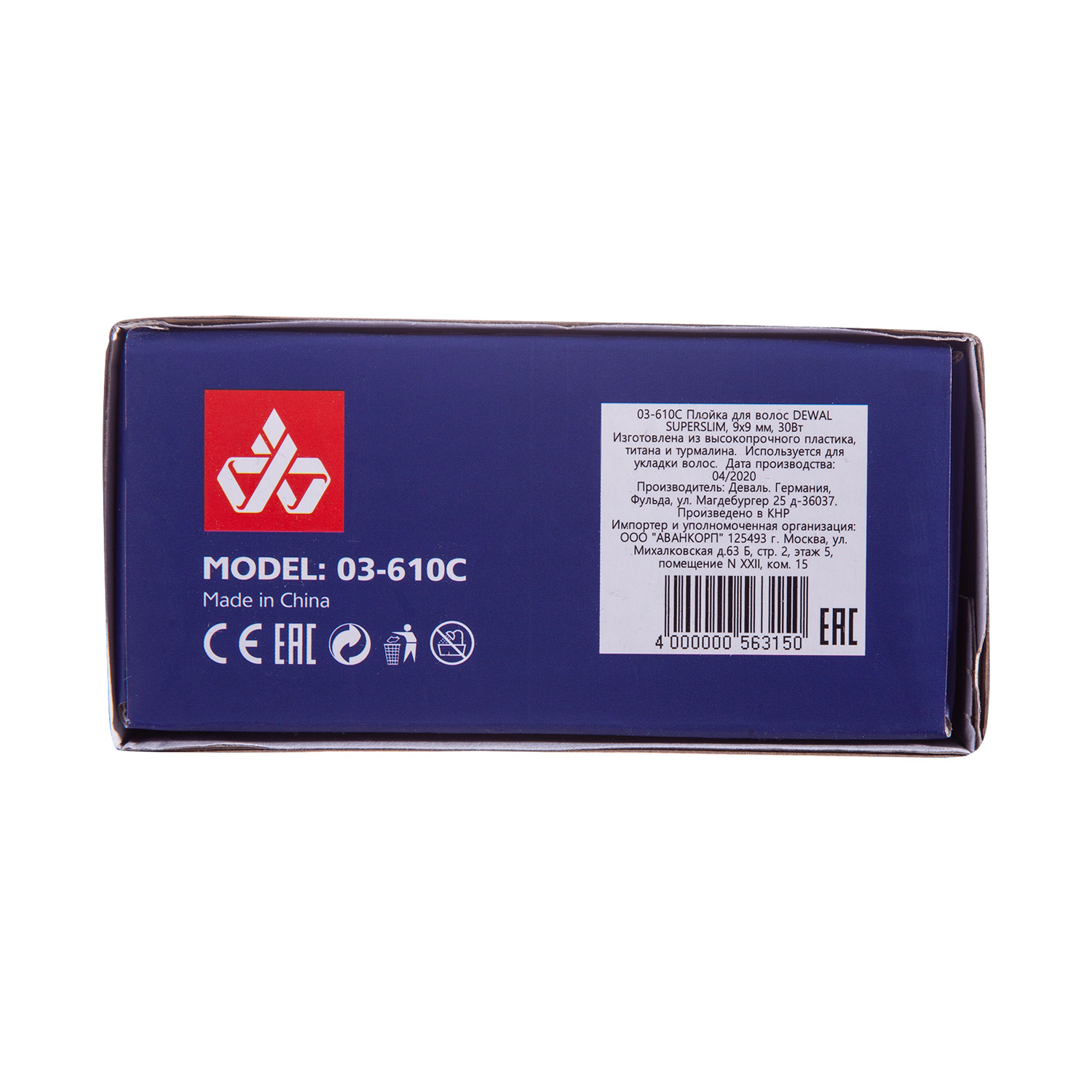 Деваль Про Плойка для волос Superslim, 9 х 9 мм, 30 Вт (Dewal Pro, Плойки) фото 6