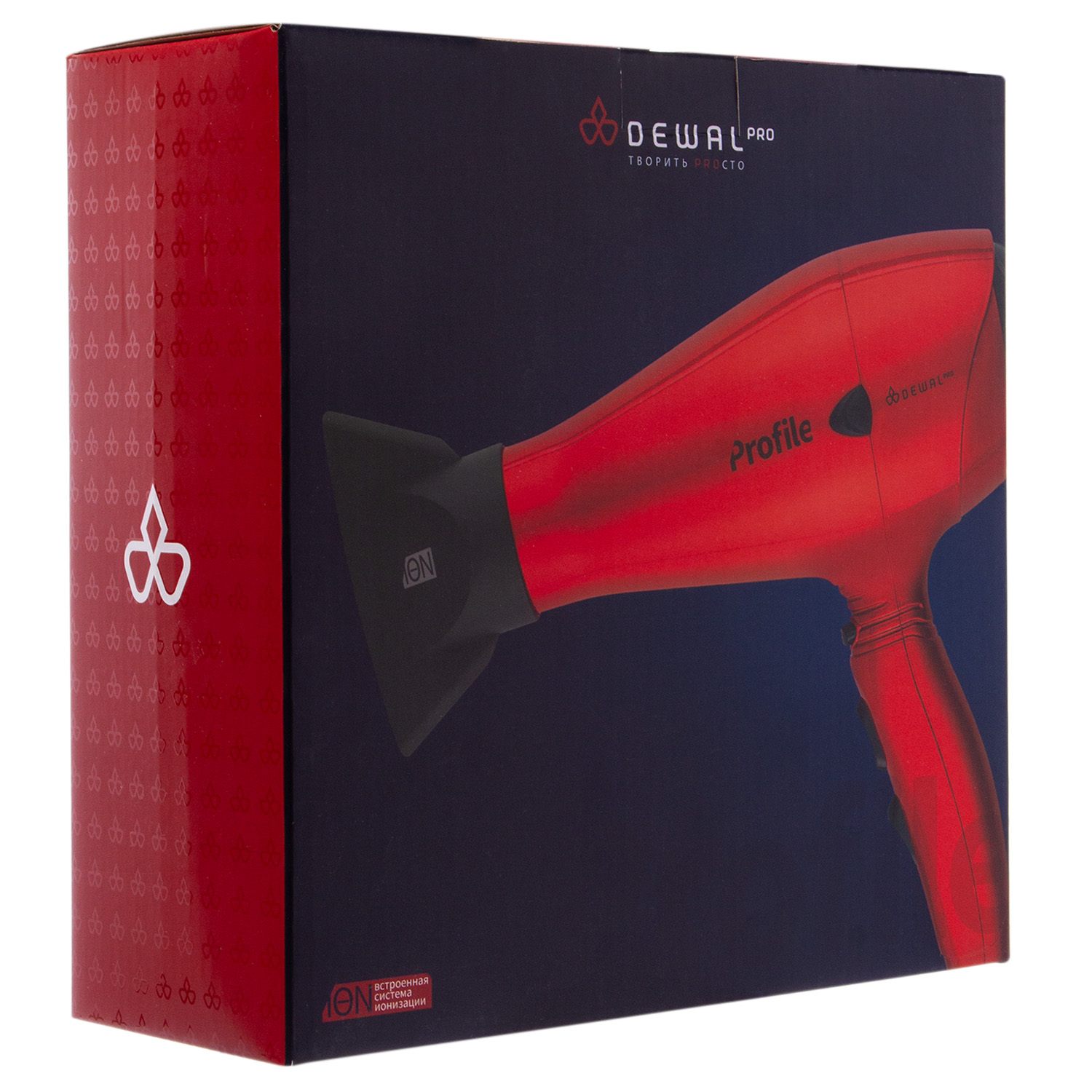 Деваль Про Фен Profile 2200 черный с ионизацией, 2 насадки, 2200 Вт (Dewal Pro, Фены) фото 1