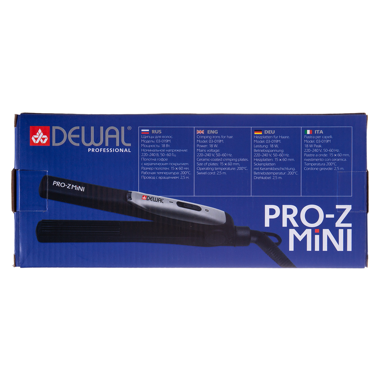 Деваль Про Щипцы-гофре Pro-ZMini с керамико-турмалиновым покрытием, 15 х 60 мм,18 Вт (Dewal Pro, Щипцы) фото 5