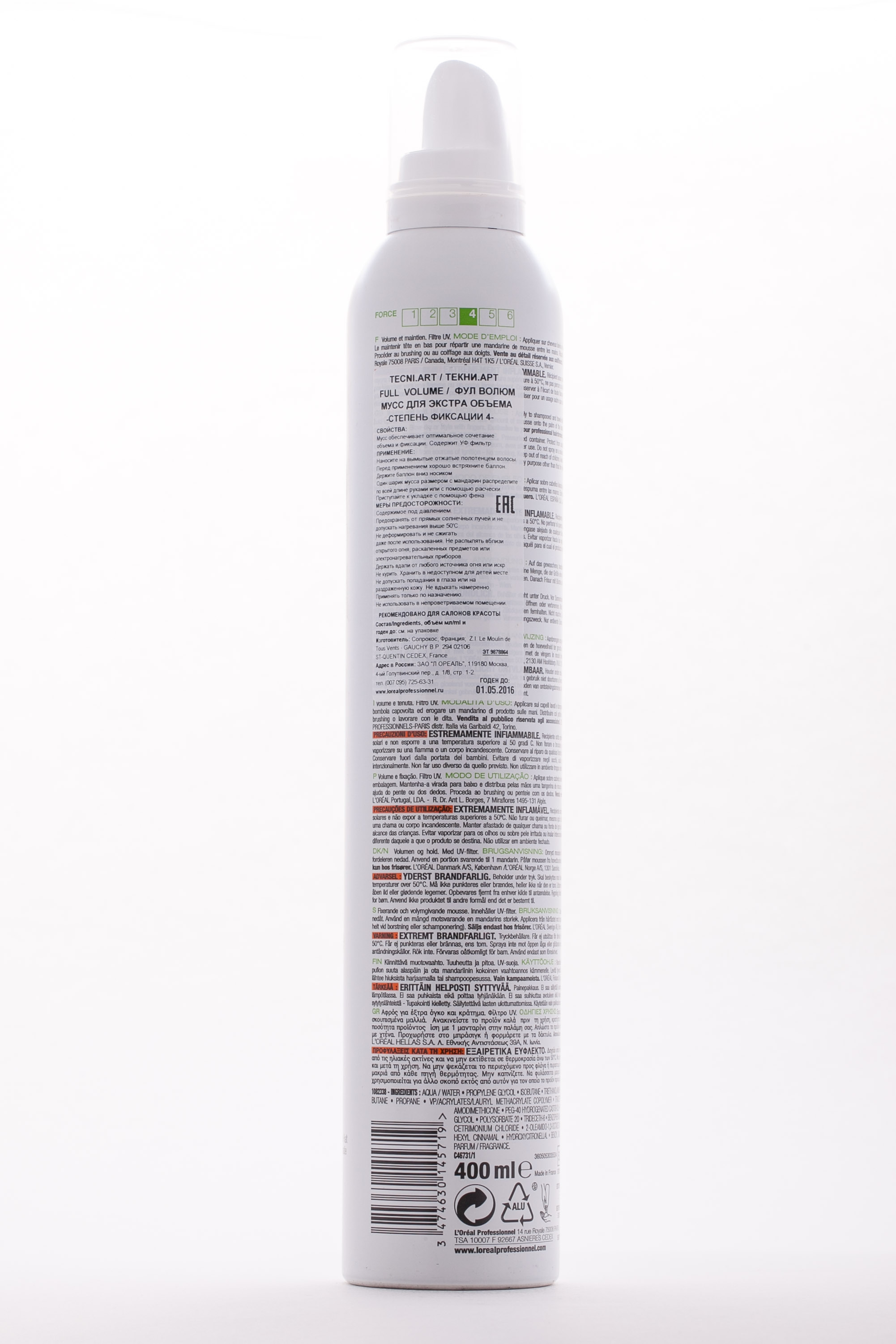 Лореаль Профессионель Фулл Волюм Мусс для объема тонких волос 400 мл (L'oreal Professionnel, Стайлинг) фото 2