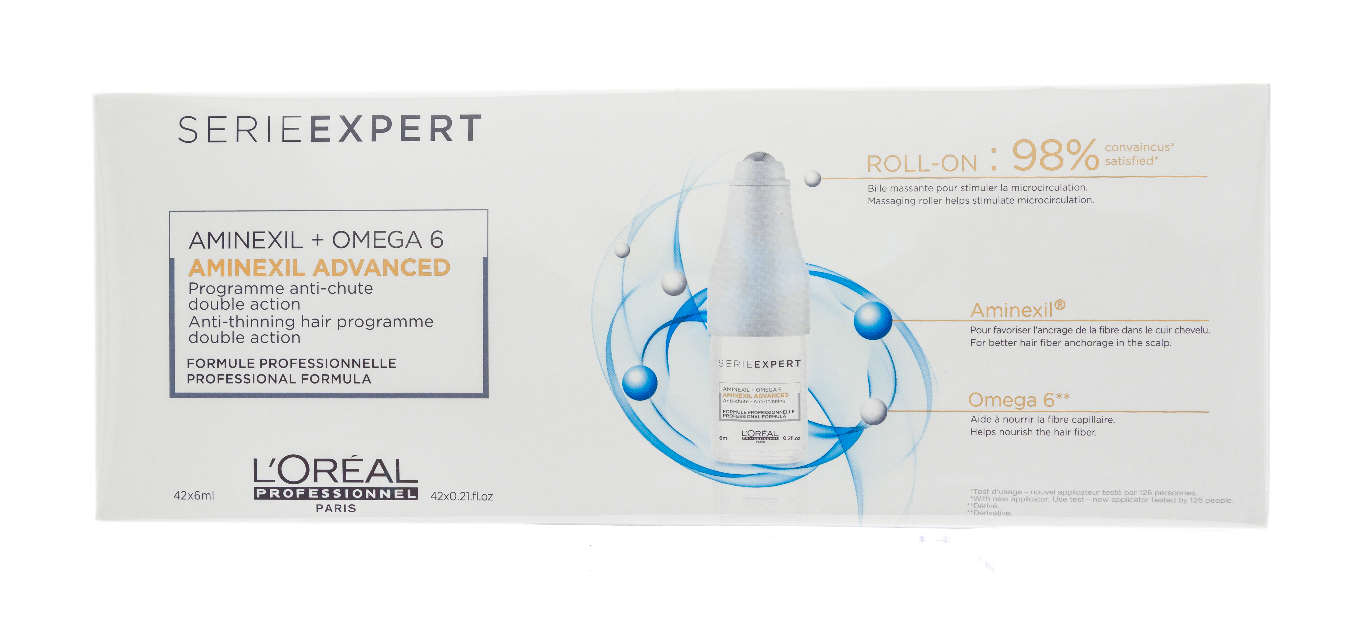 Лореаль Профессионель Ампулы Expert Aminexil Advanced Scalp против выпадения волос  42*6 мл (L'oreal Professionnel, Serie Expert) фото 7