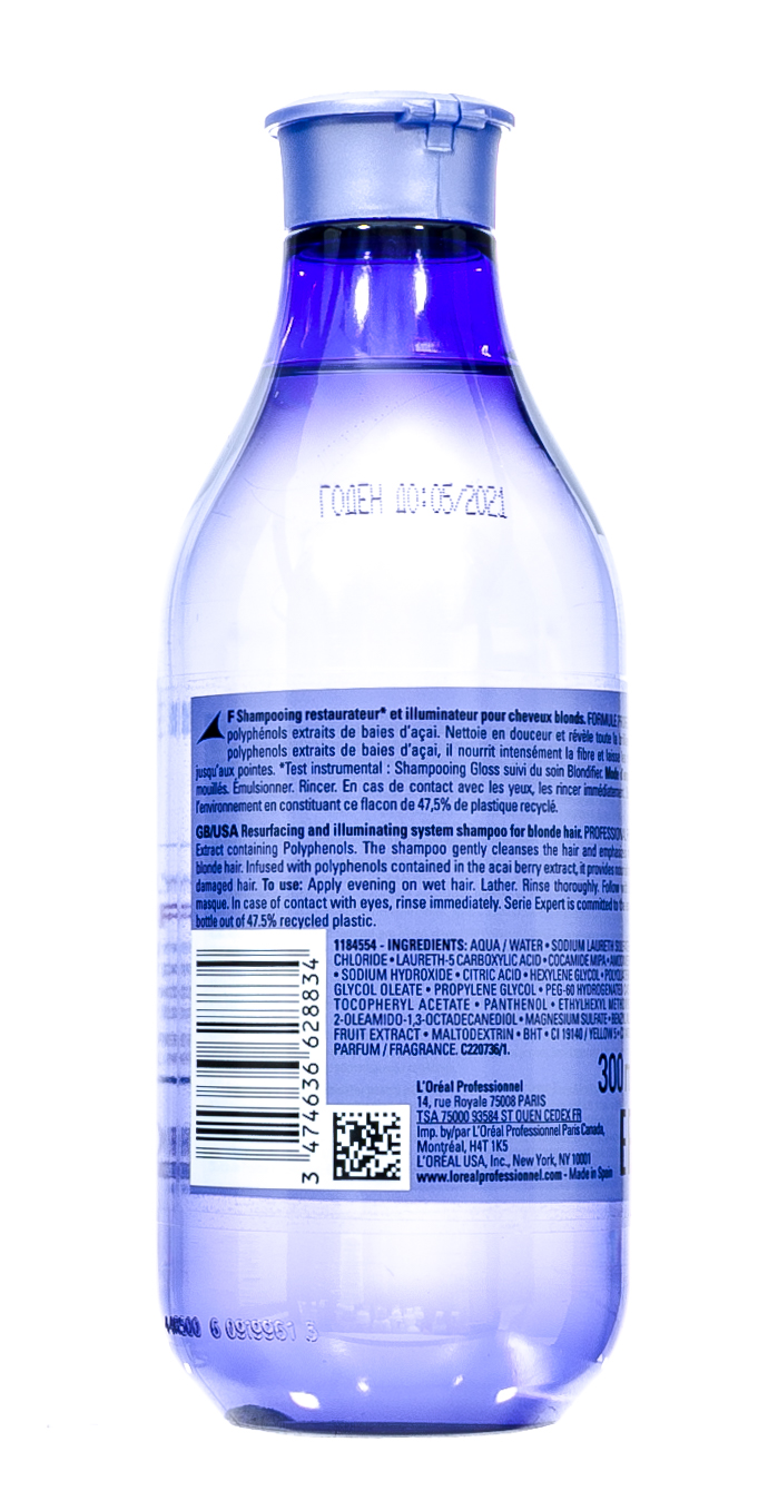 Лореаль Профессионель Шампунь Blondifier Gloss для осветленных и милированных волос, 300 мл (L'oreal Professionnel, Serie Expert) фото 1