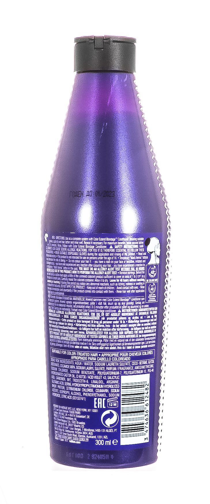 Редкен Color Extend Blondage Shampoo Шампунь с ультрафиолетовым пигментом для оттенков блонд 300 мл (Redken, Уход за волосами) фото 2