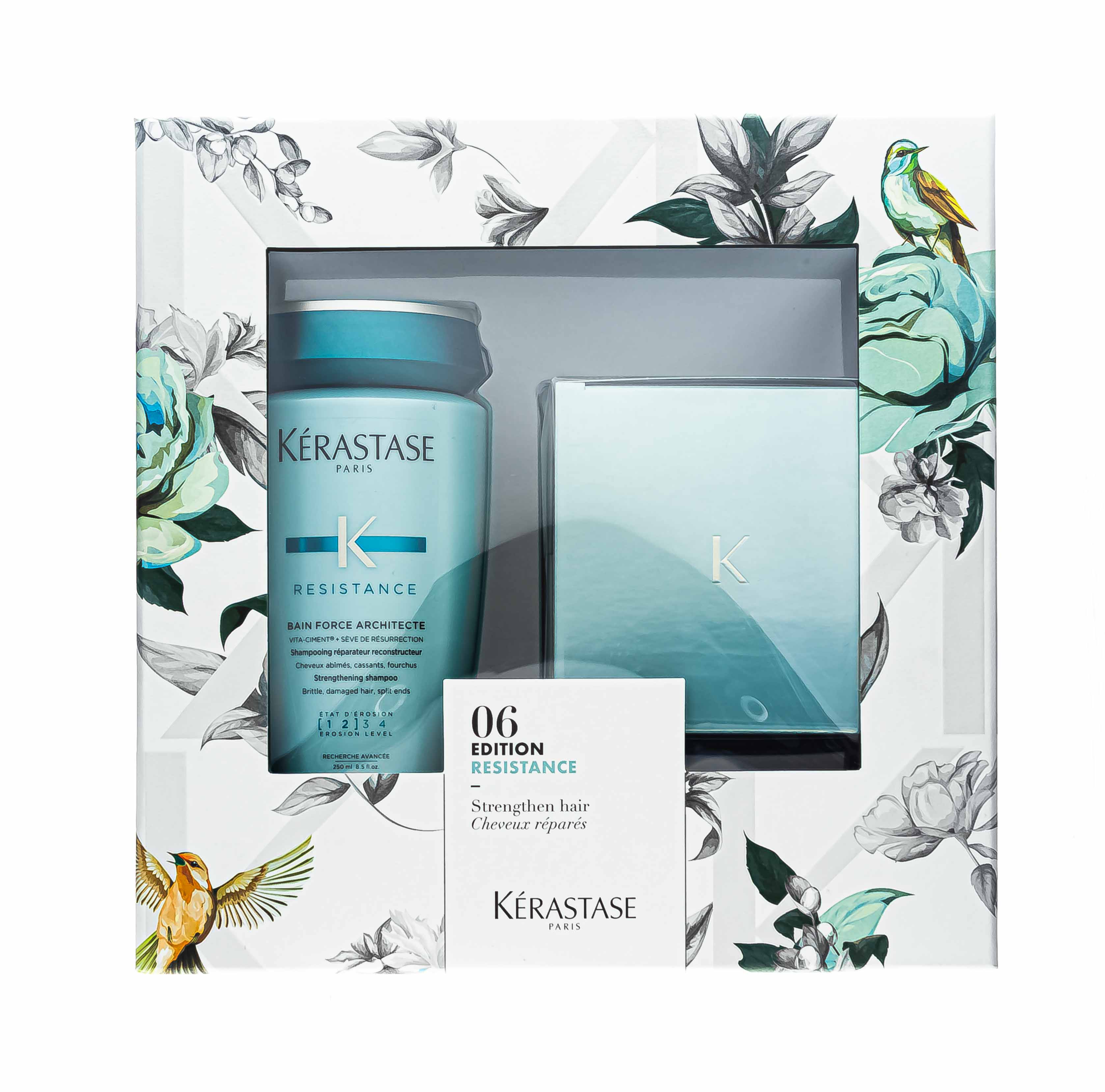 Керастаз Весенний набор Резистанс: Форс Архитект Шампунь-Ванна укрепляющий 250 мл + Маска Форс Архитект 200 мл (Kerastase, Resistance) фото 1