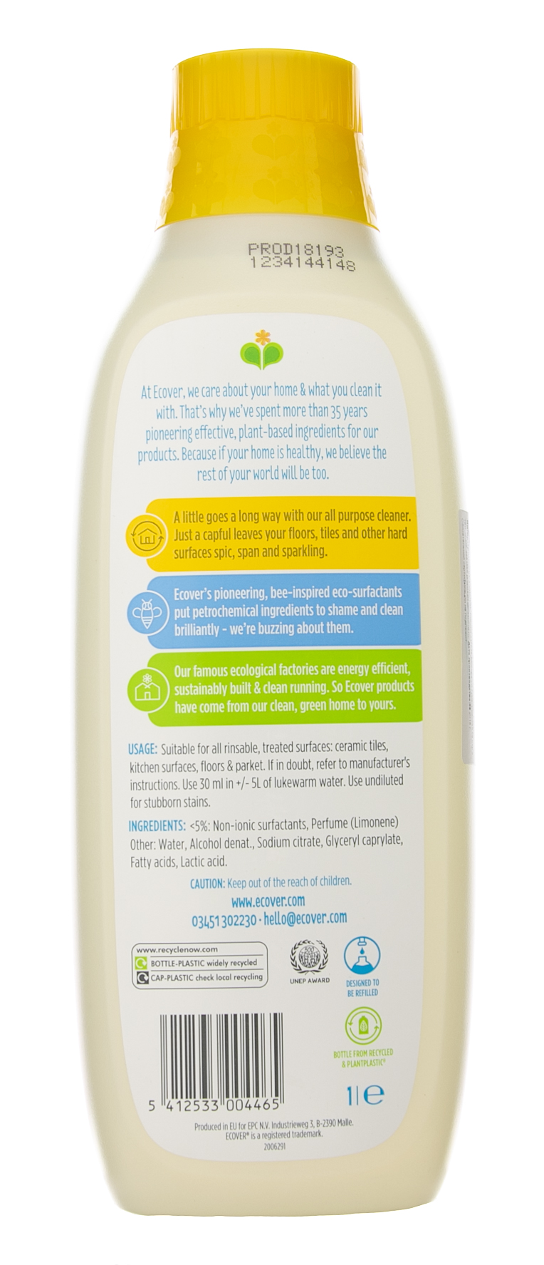 Эковер Экологическое универсальное моющее средство, 1л (Ecover, Чистящие средства) фото 2