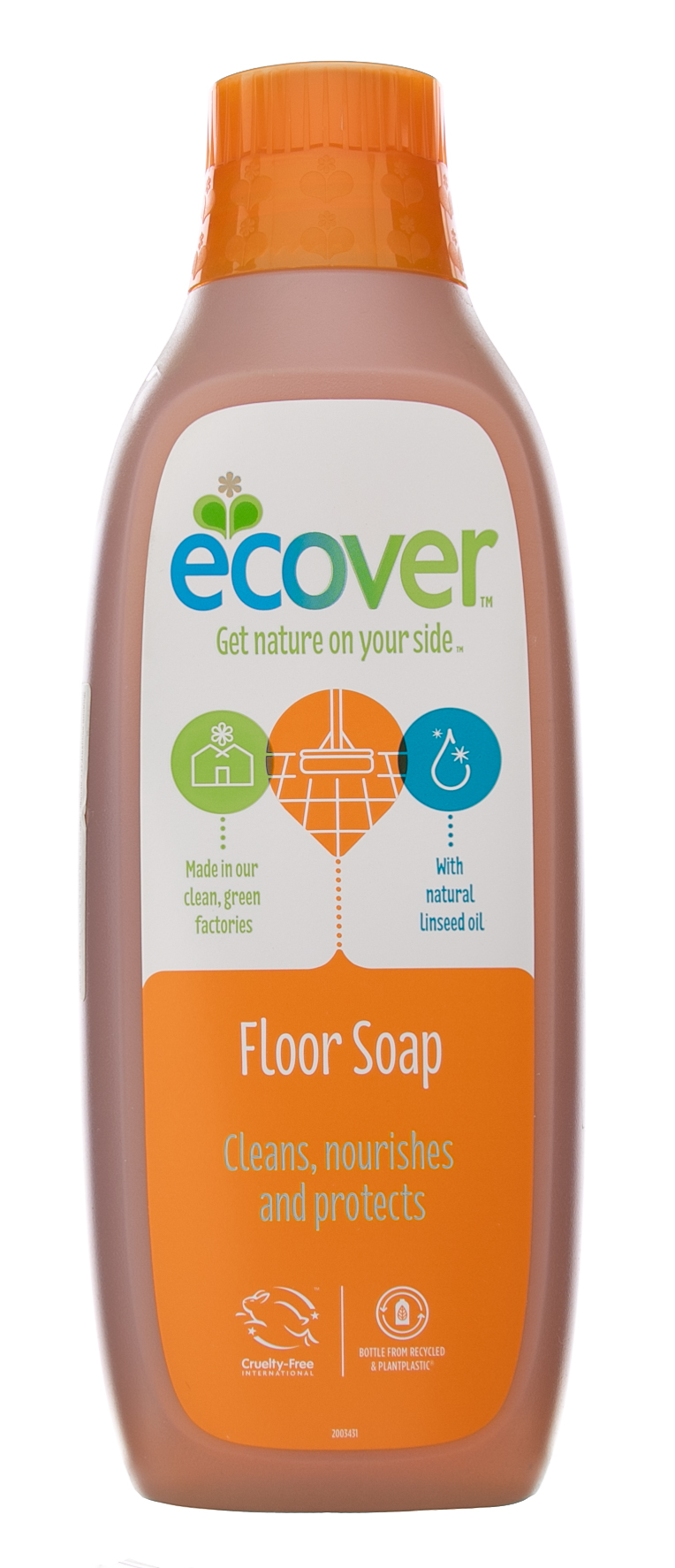Эковер Жидкий концентрат с льняным маслом для мытья пола , 1л (Ecover, Чистящие средства) фото 1