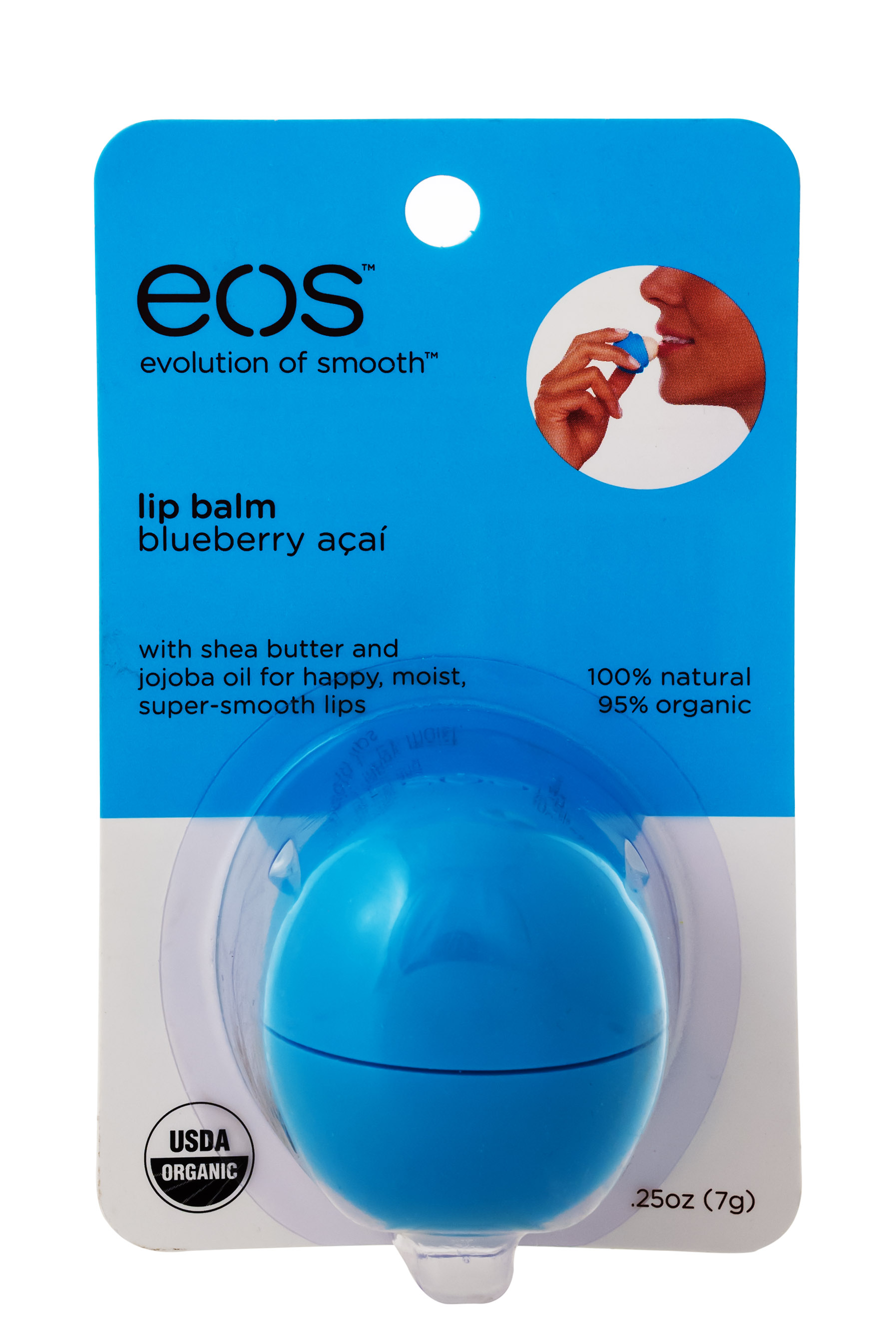 Эос Бальзам для губ Eos Blueberry Acai Черника-асаи (Eos, Lip Balm) фото 1