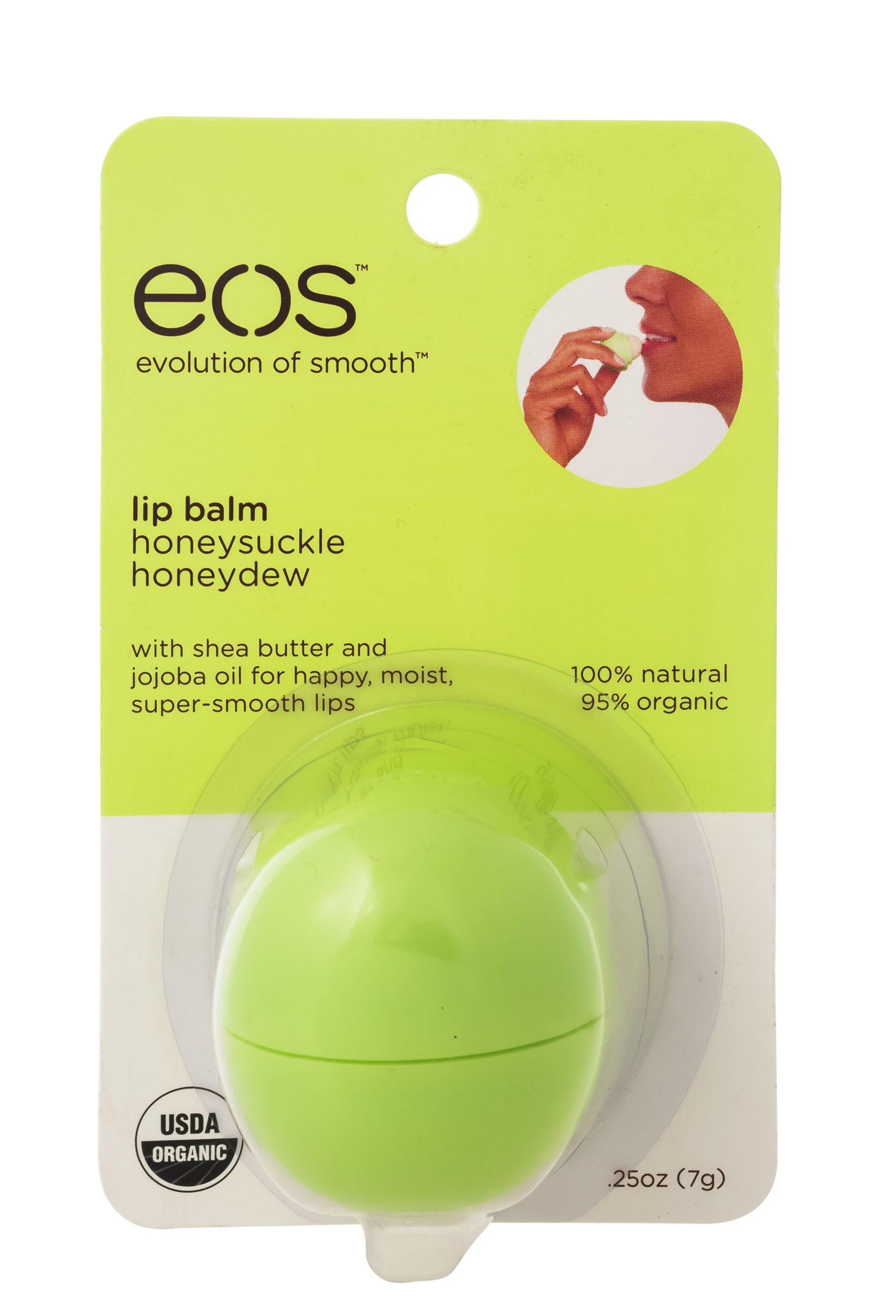 Эос Бальзам для губ Eos Honeysuckle Honeydew Жимолость-мускатная дыня (Eos, Lip Balm) фото 1