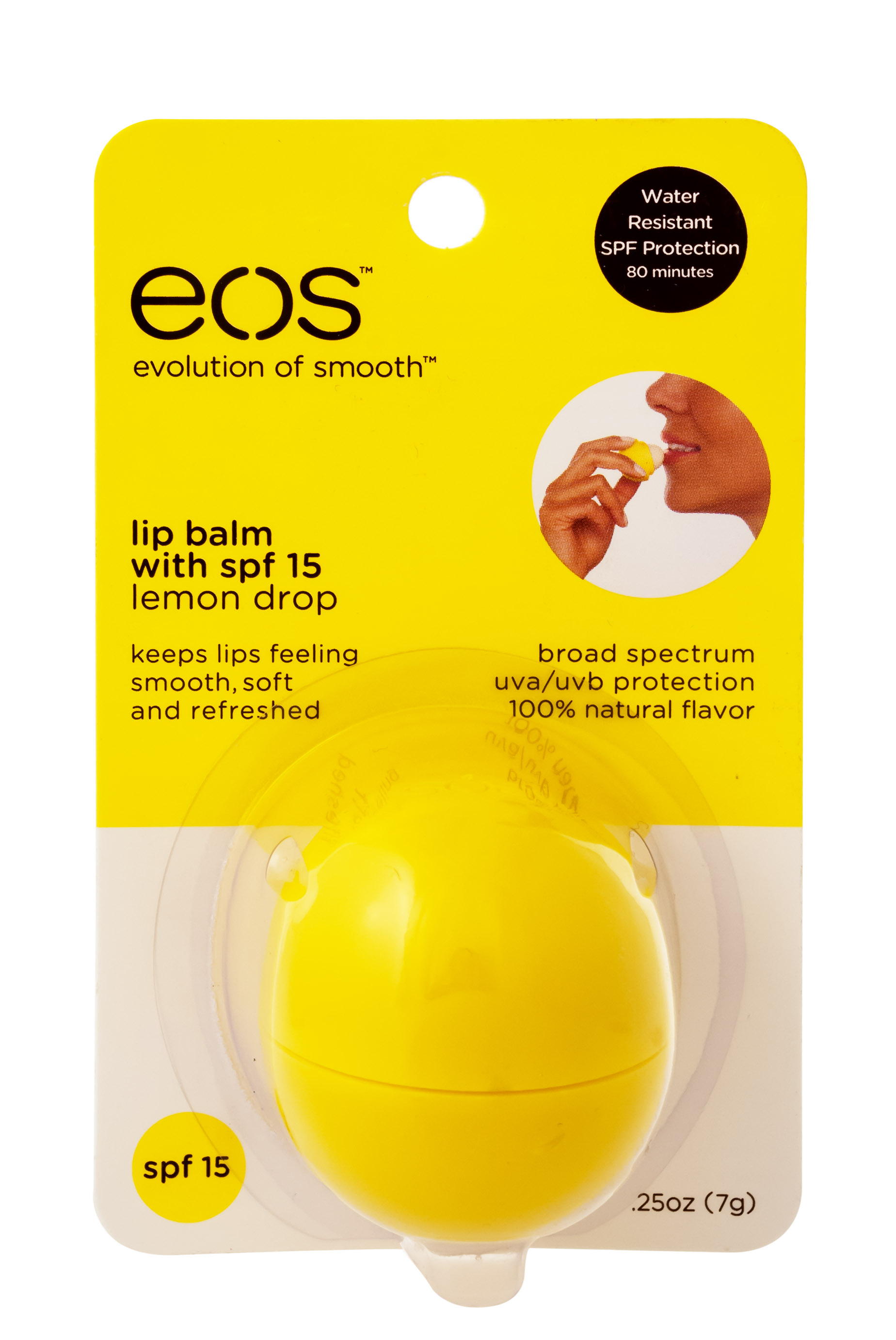Эос Бальзам для губ Eos Lemon Drop with SPF 15 Лимон (СПФ 15) (Eos, Lip Balm) фото 1