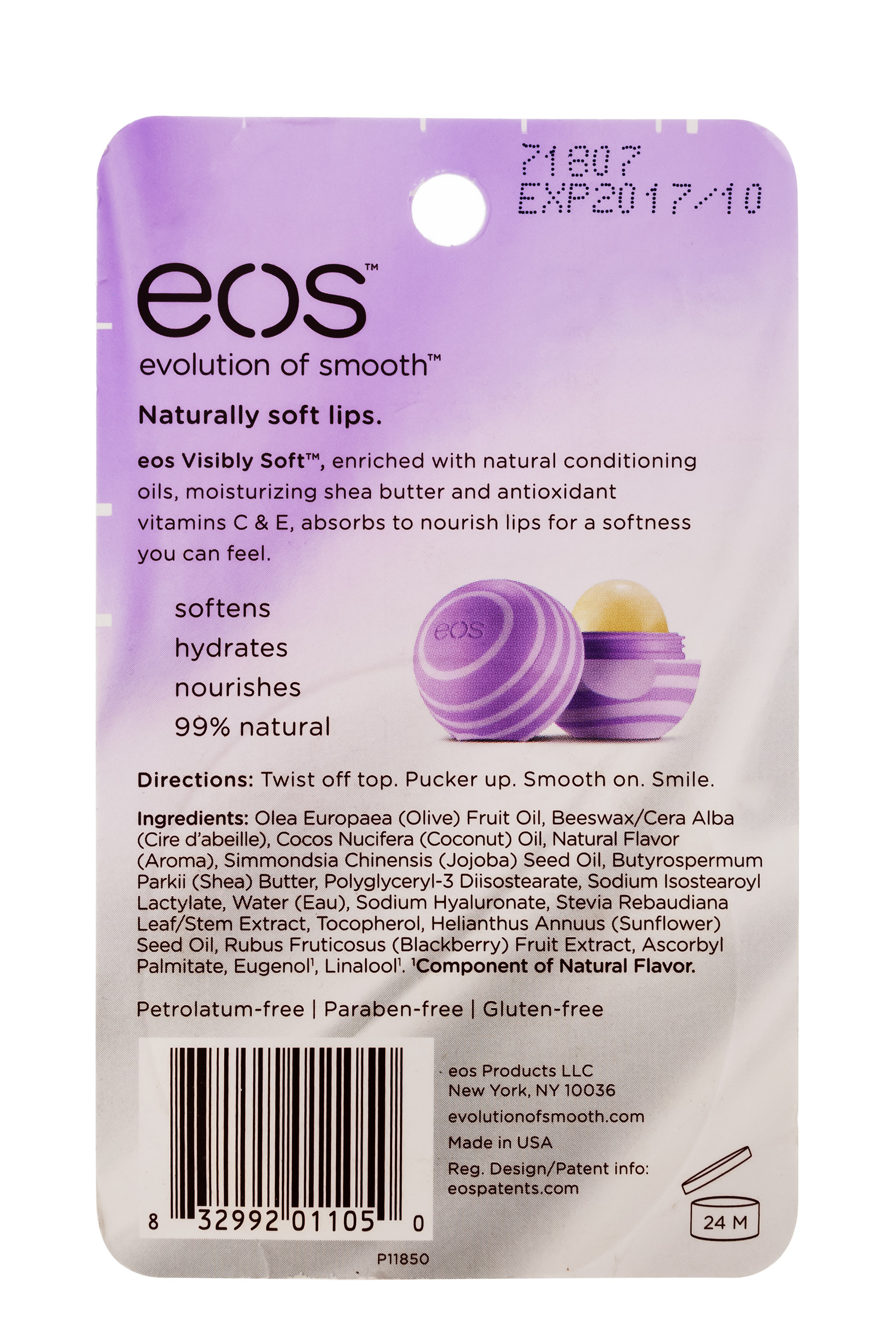 Эос Бальзам для губ Eos Blackberry 7г (Eos, Lip Balm) Эос Бальзам для губ Eos Blackberry 7г (Eos, Lip Balm) фото 2