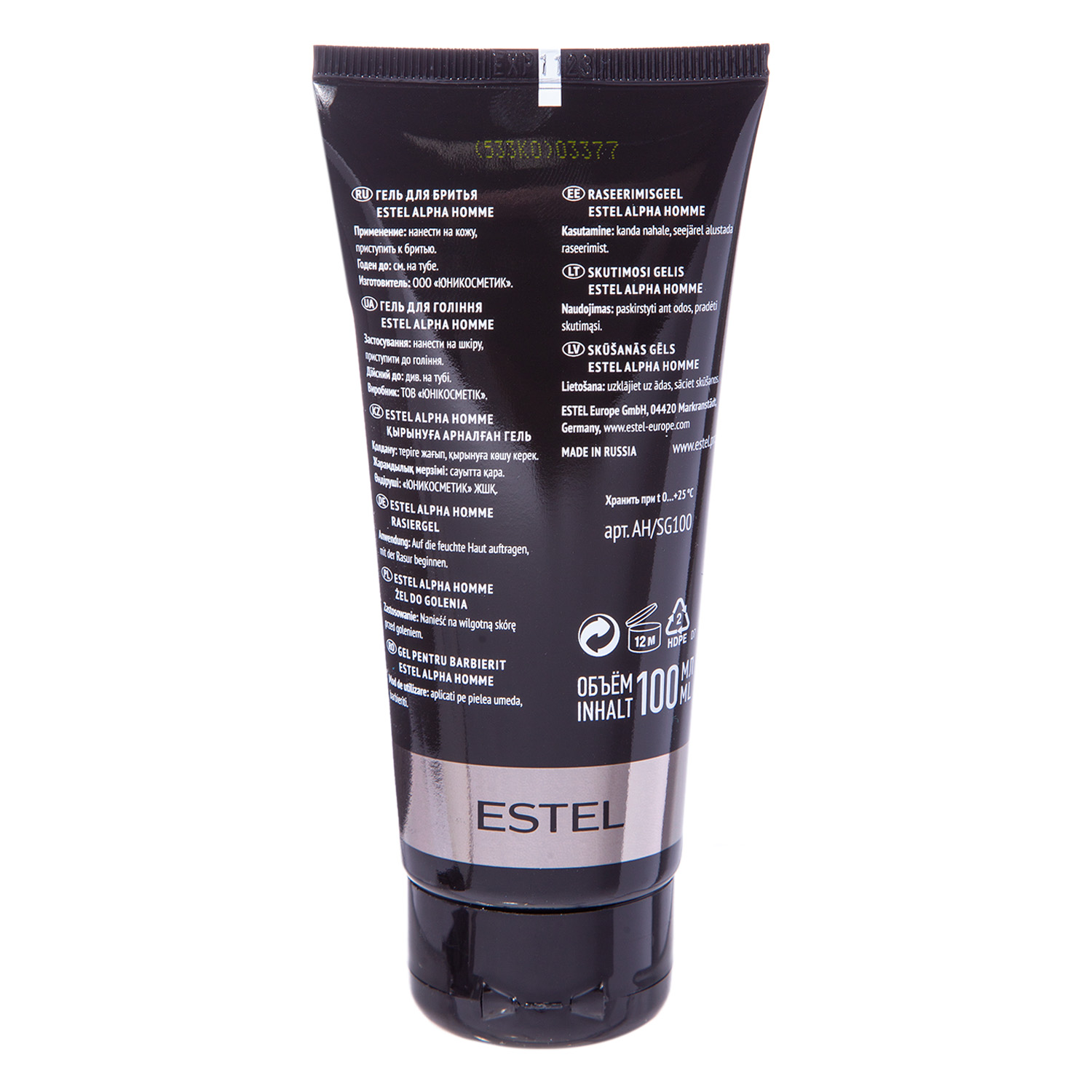 Эстель Гель для бритья Shaving Gel, 100 мл (Estel, Alpha homme) фото 2