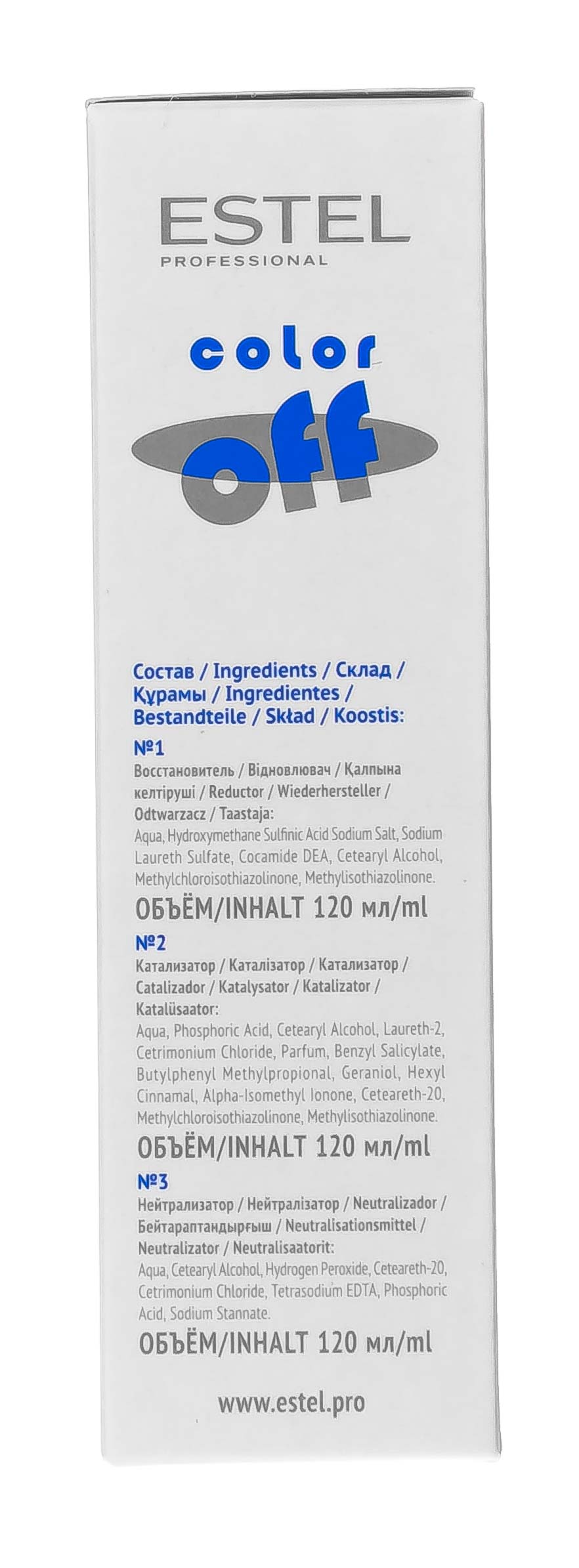 Эстель Эмульсия для удаления краски с волос, 3 флакона по 120мл (Estel, Color Off) фото 2