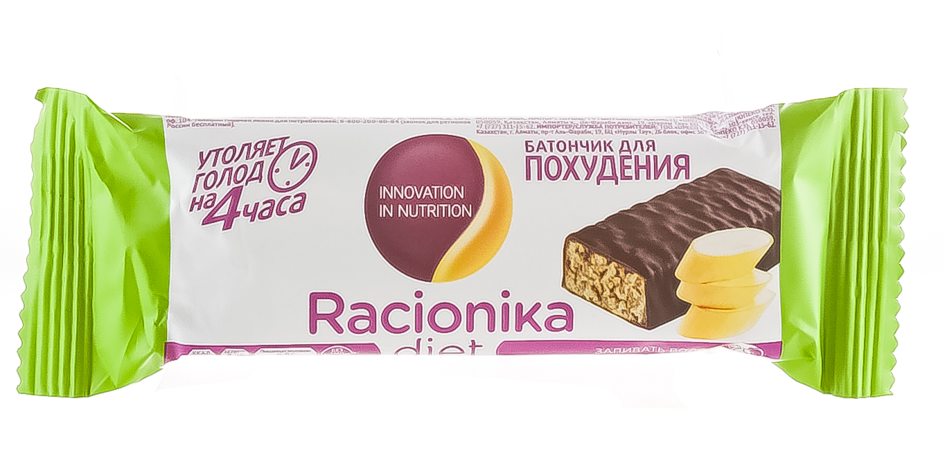 Рационика Диет батончик банан 60 г (Racionika, Racionika Diet) Рационика Диет батончик банан 60 г (Racionika, Racionika Diet) фото 1