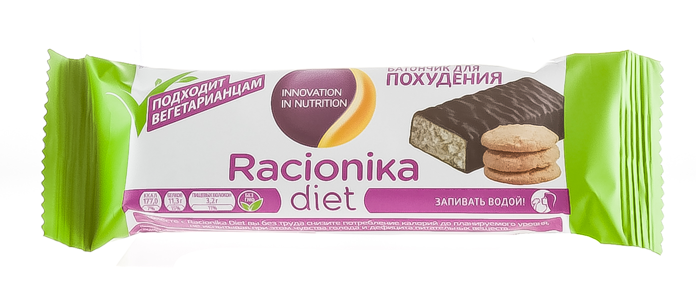 Рационика Диет батончик песочное печенье постный 50 г (Racionika, Racionika Diet) фото 1