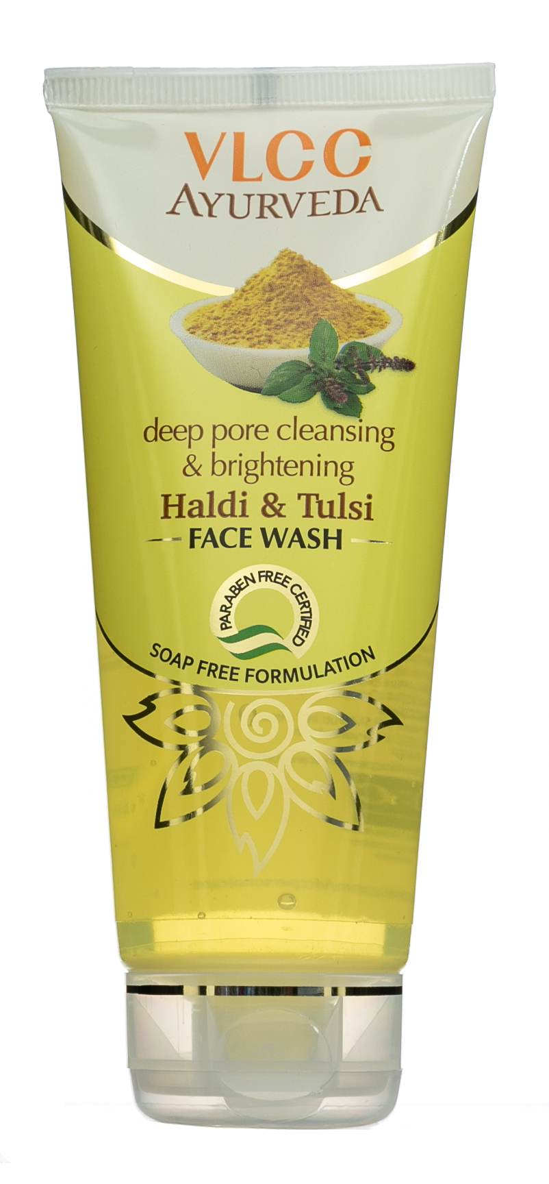  Гель для умывания, осветляющий и очищающий глубокие поры Куркума и Тулси 100 мл (VLCC, Ayurveda) фото 1