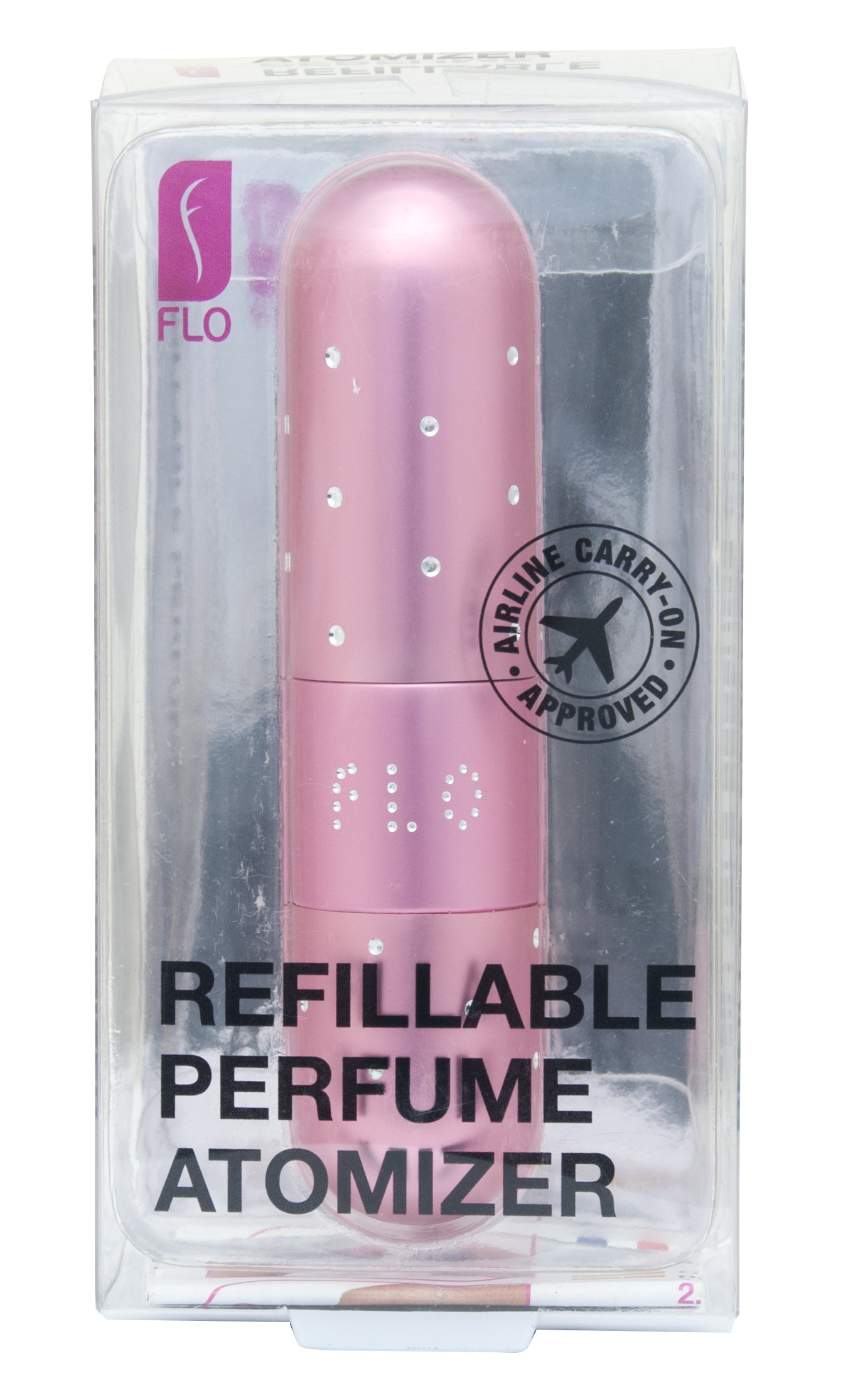 Фло Атомайзер FLO Crystal Effect Pink, Розовый, 5 мл (Flo, Atomizer) фото 2