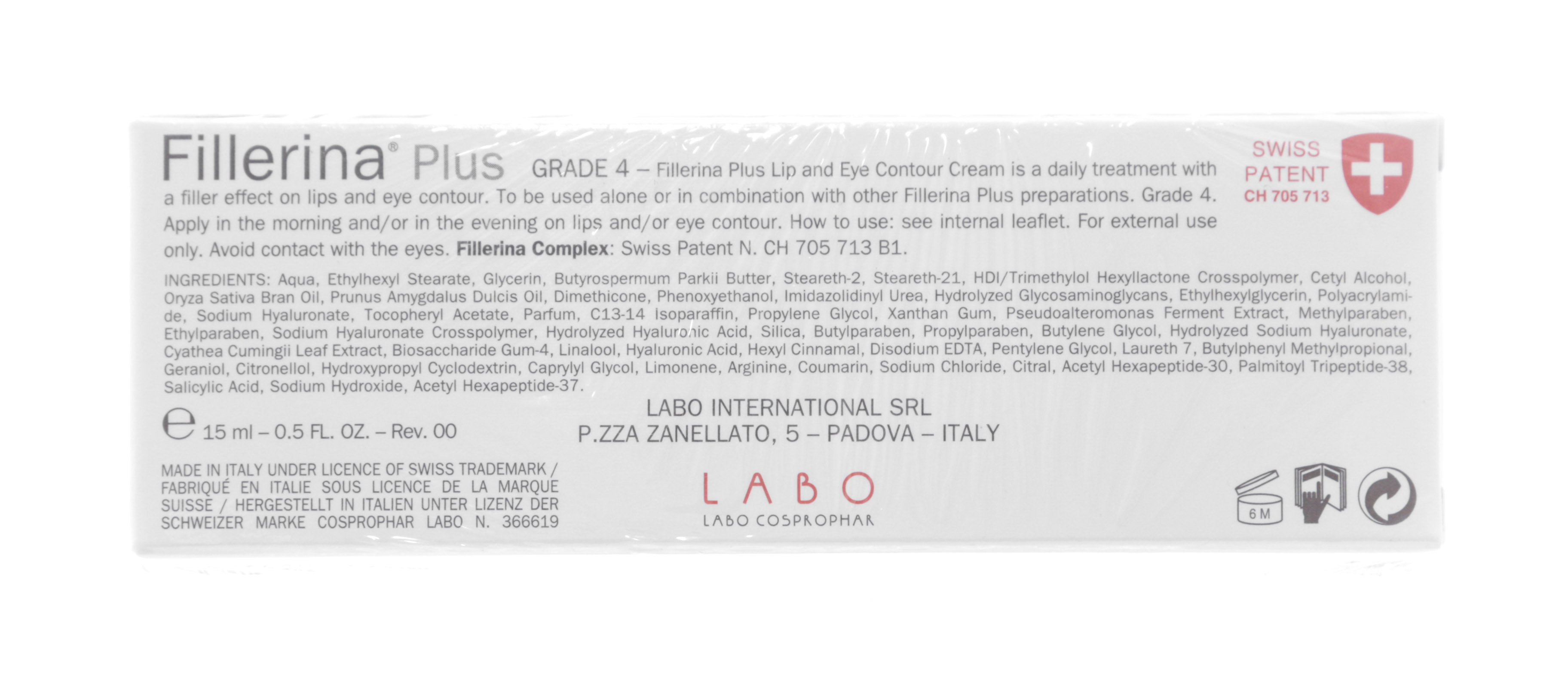 Филлерина Крем для губ и контура глаз 15 мл Уровень 4 (Fillerina, Step 4) фото 2