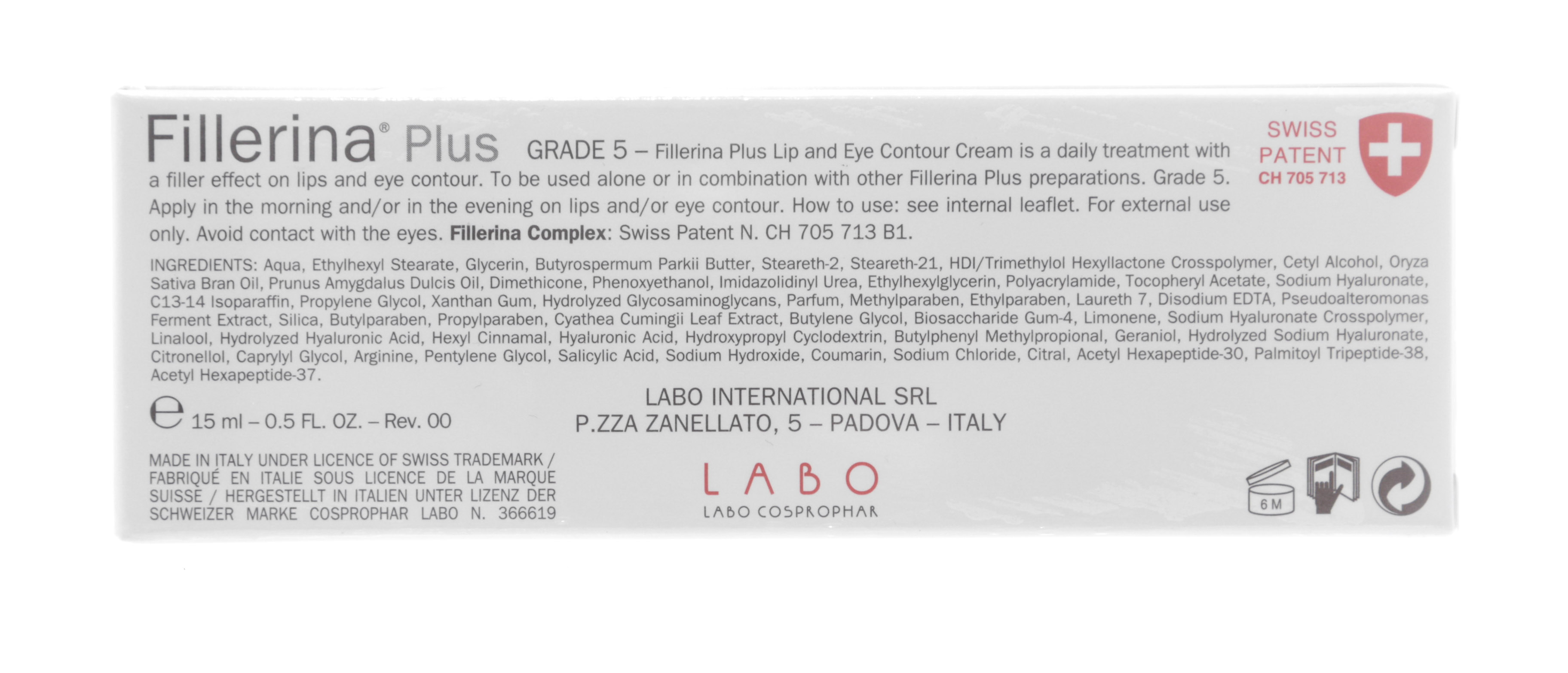 Филлерина Крем для губ и контура глаз 15 мл уровень 5 (Fillerina, Step 5) фото 3