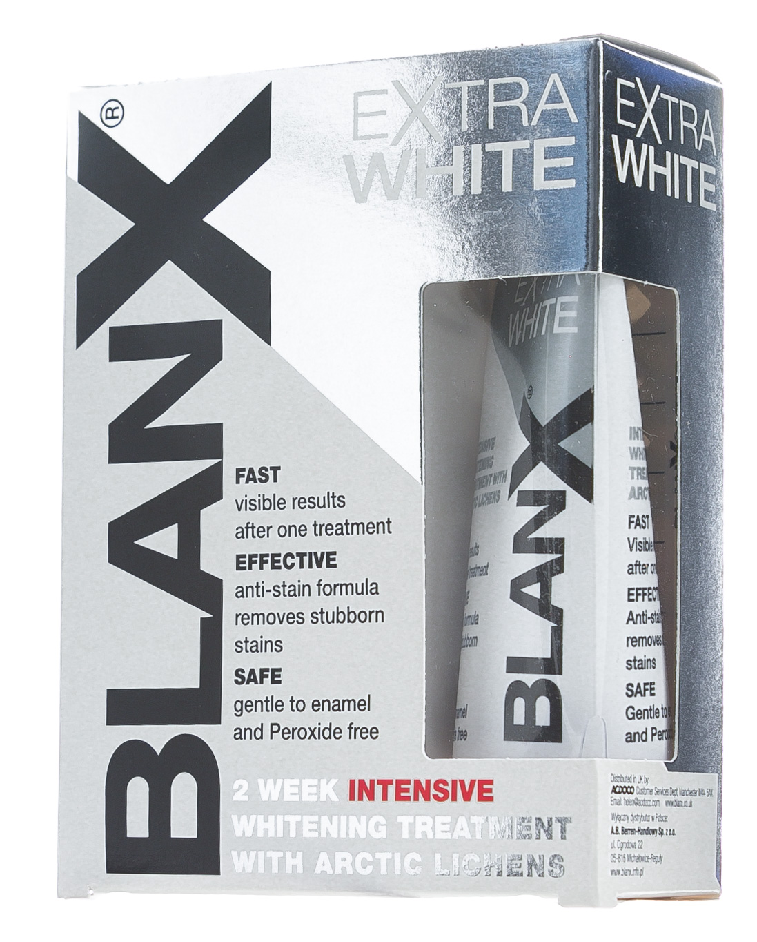 Бланкс Интенсивно отбеливающая зубная паста Extra White, 50 мл (Blanx, Зубные пасты Blanx) фото 3