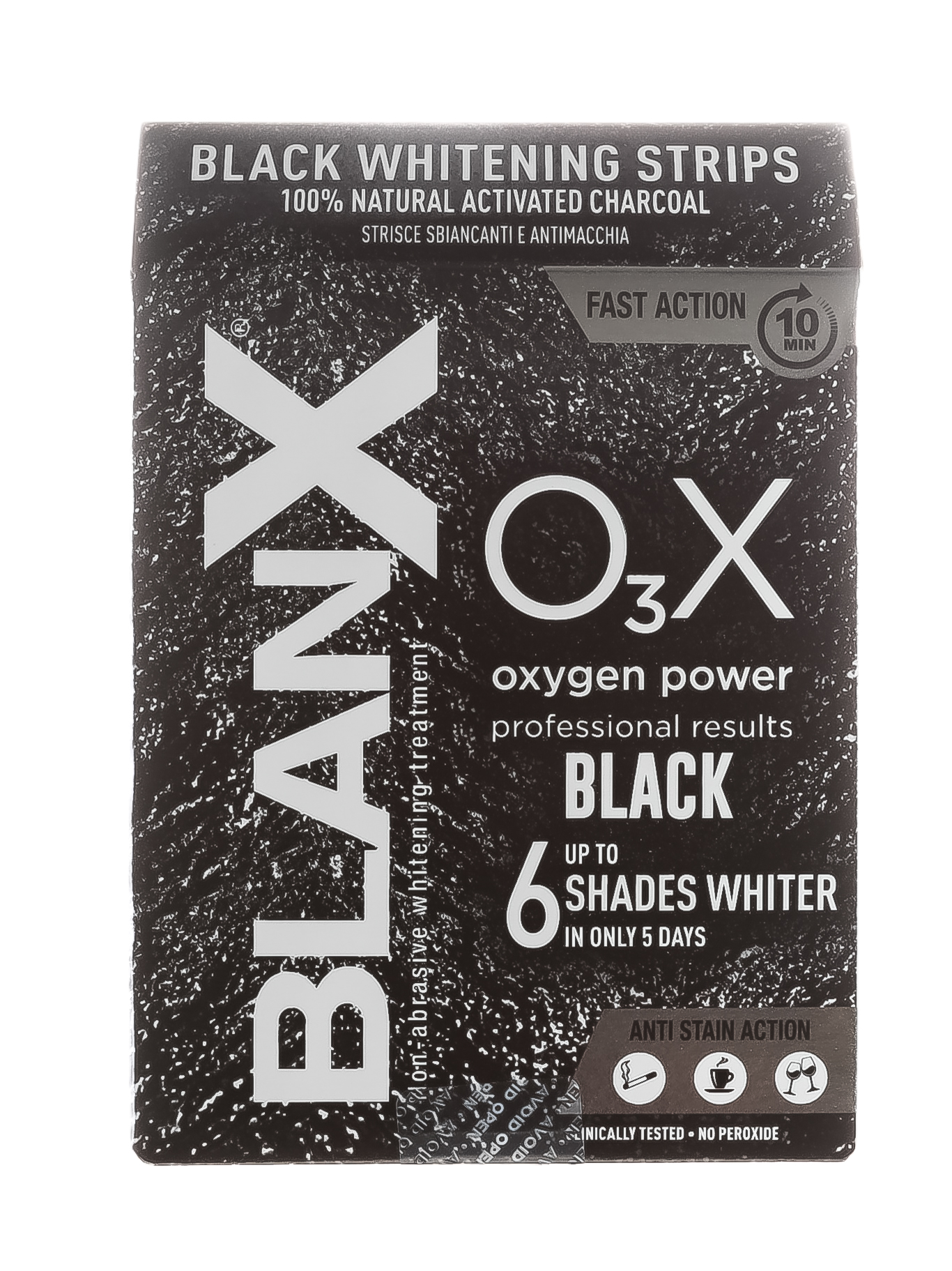 Бланкс Отбеливающие полоски  с углем Whitening  Strips  Black 6 шт (Blanx, Специальный уход Blanx) фото 1