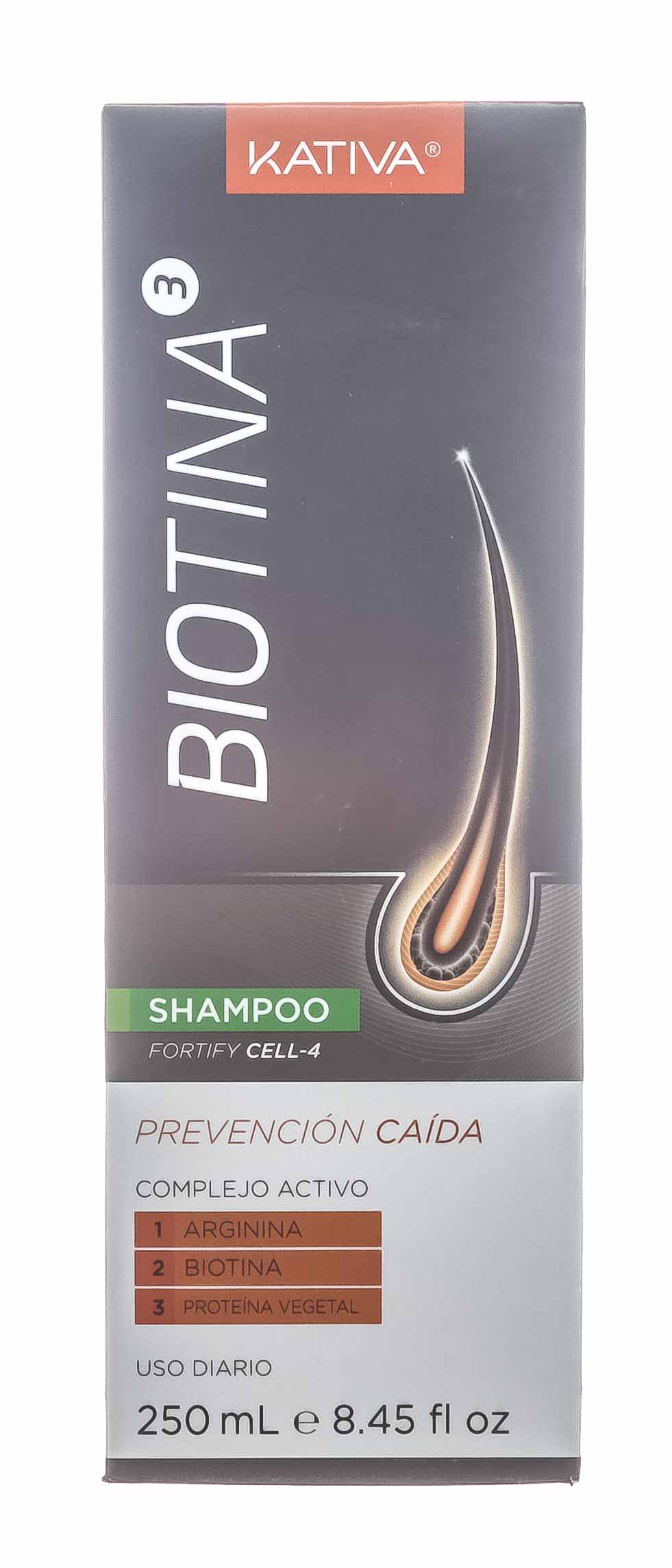 Катива Шампунь против выпадения волос с биотином 250 мл (Kativa, Biotina) фото 1
