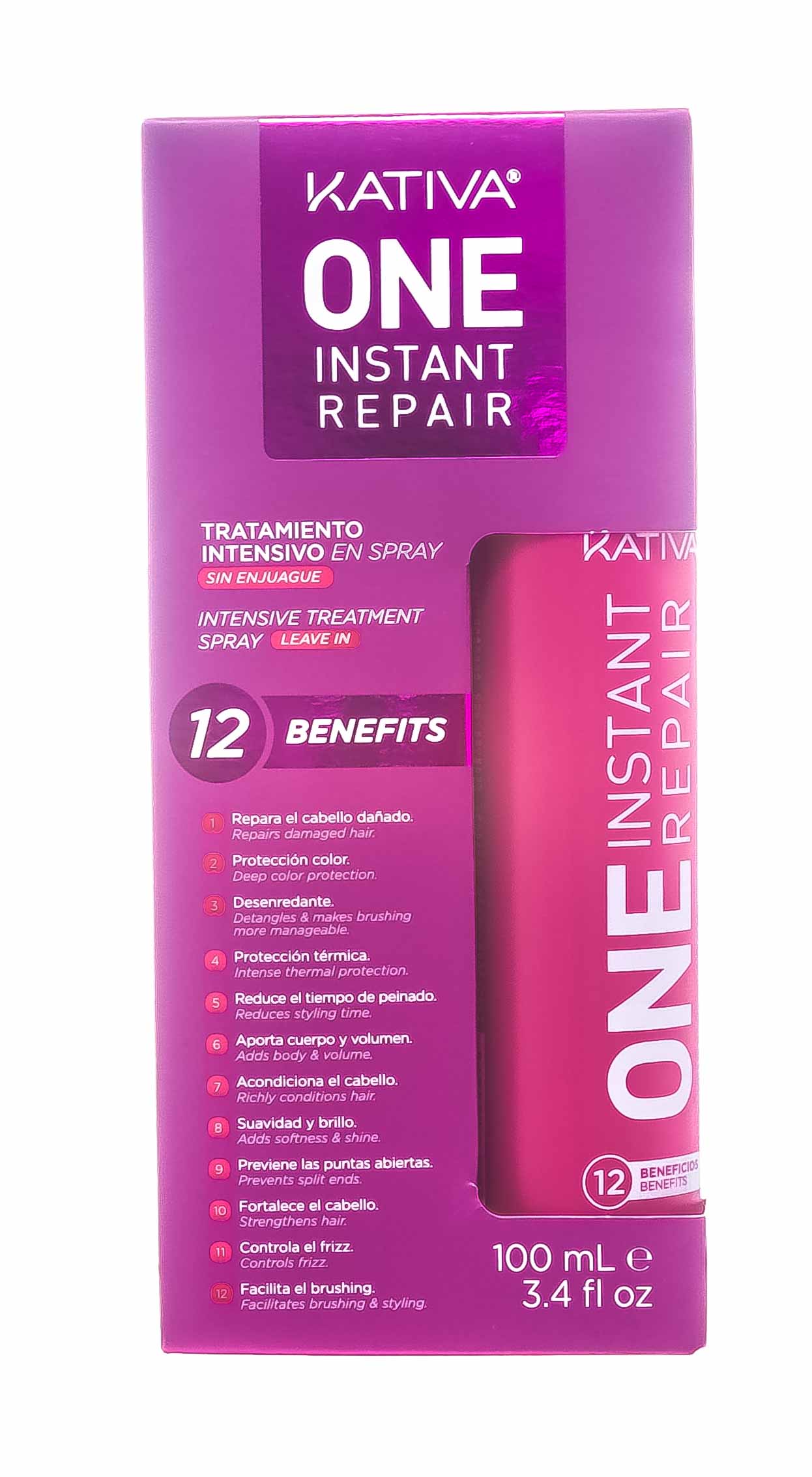 Катива Мультифункциональный уход-спрей 12-в-1 с кератином для всех типов волос 100 мл (Kativa, Keratina) фото 1