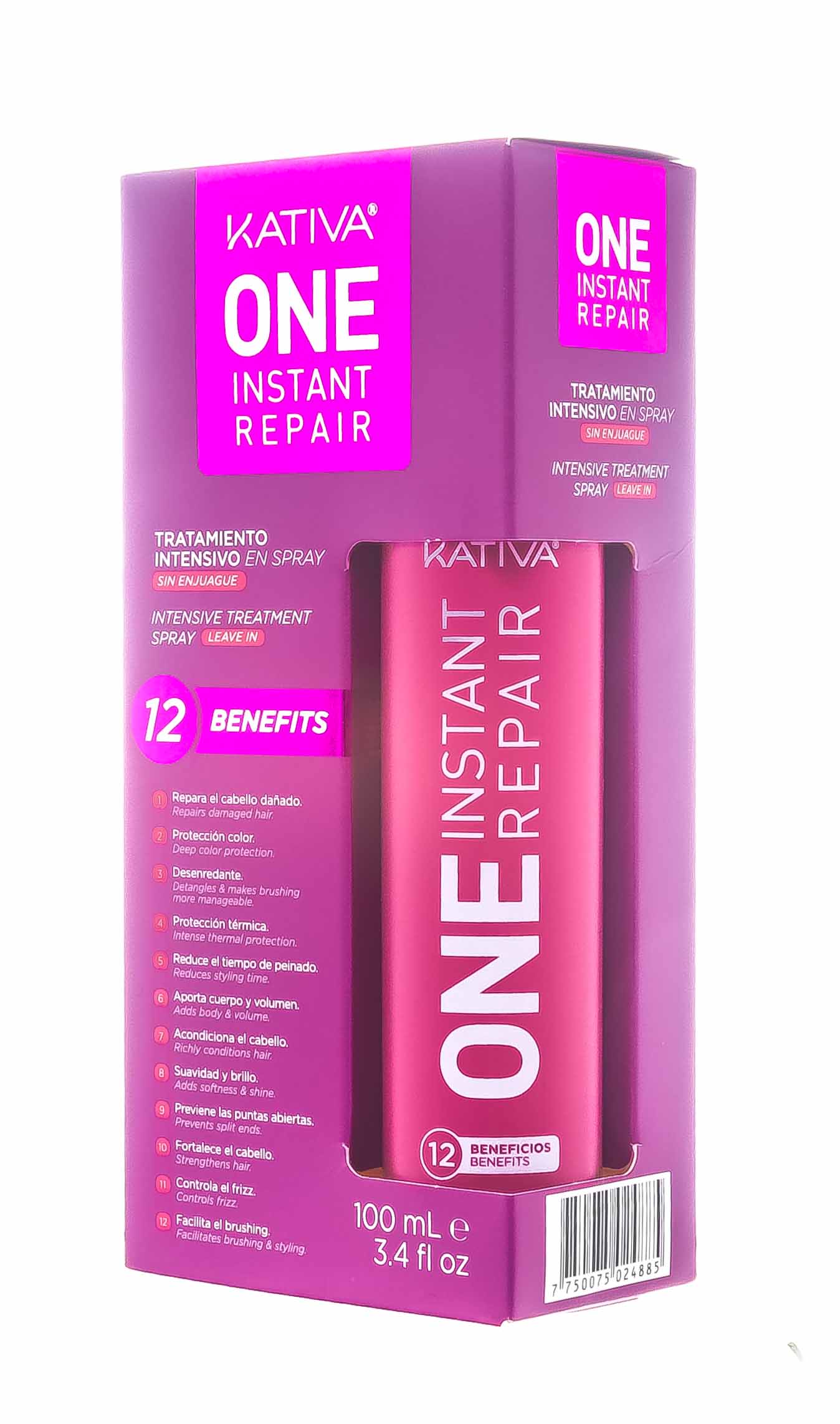 Катива Мультифункциональный уход-спрей 12-в-1 с кератином для всех типов волос 100 мл (Kativa, Keratina) фото 2