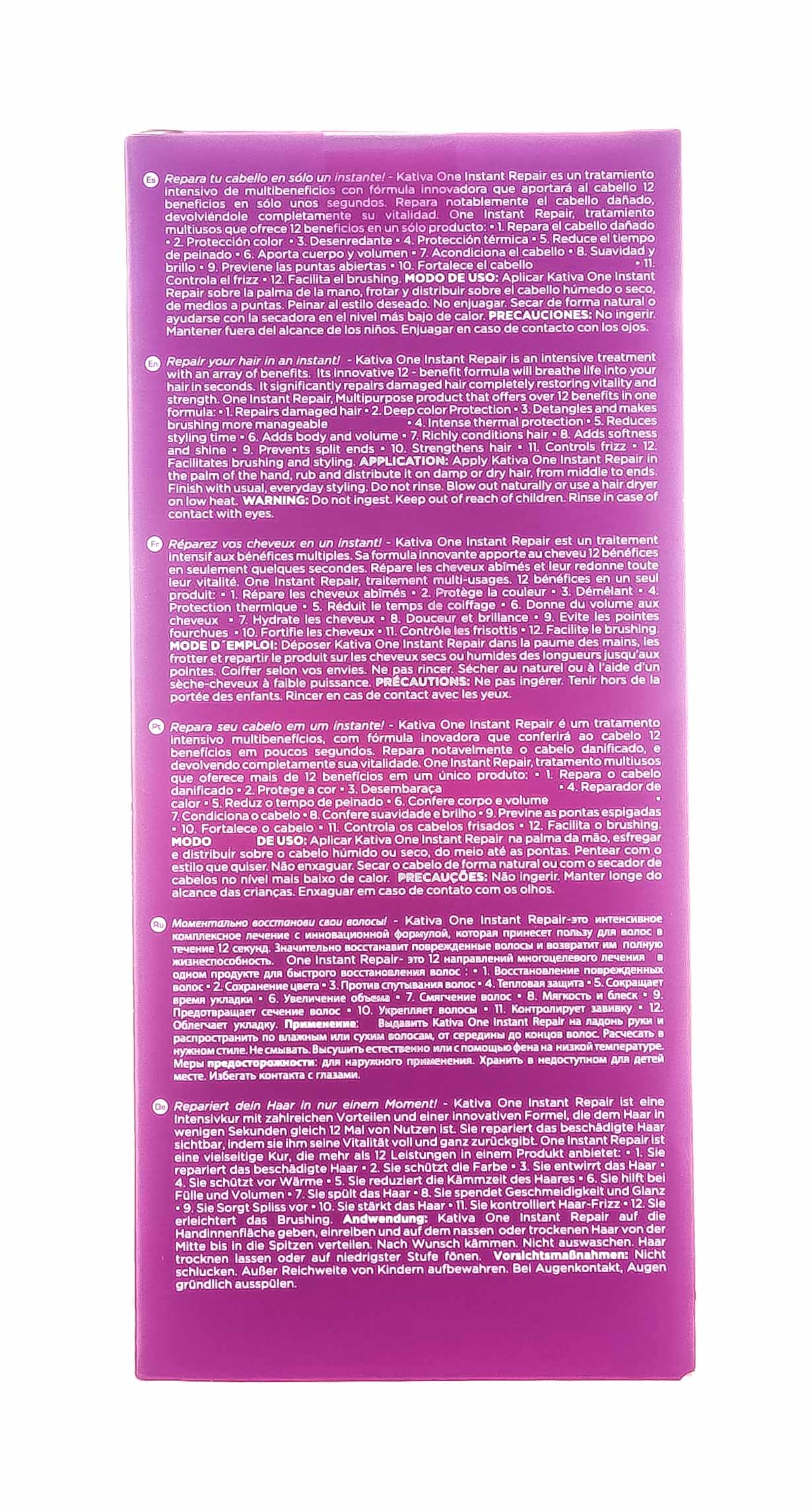 Катива Мультифункциональный уход-спрей 12-в-1 с кератином для всех типов волос 100 мл (Kativa, Keratina) фото 3