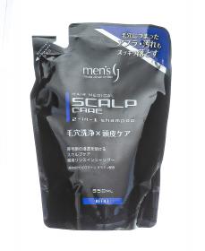 Kumano Cosmetics Шампунь-бальзам 2в1 антибактериальный с охлаждающим эффектом Mens Medical Scalp Care сменный блок,  350 мл. фото