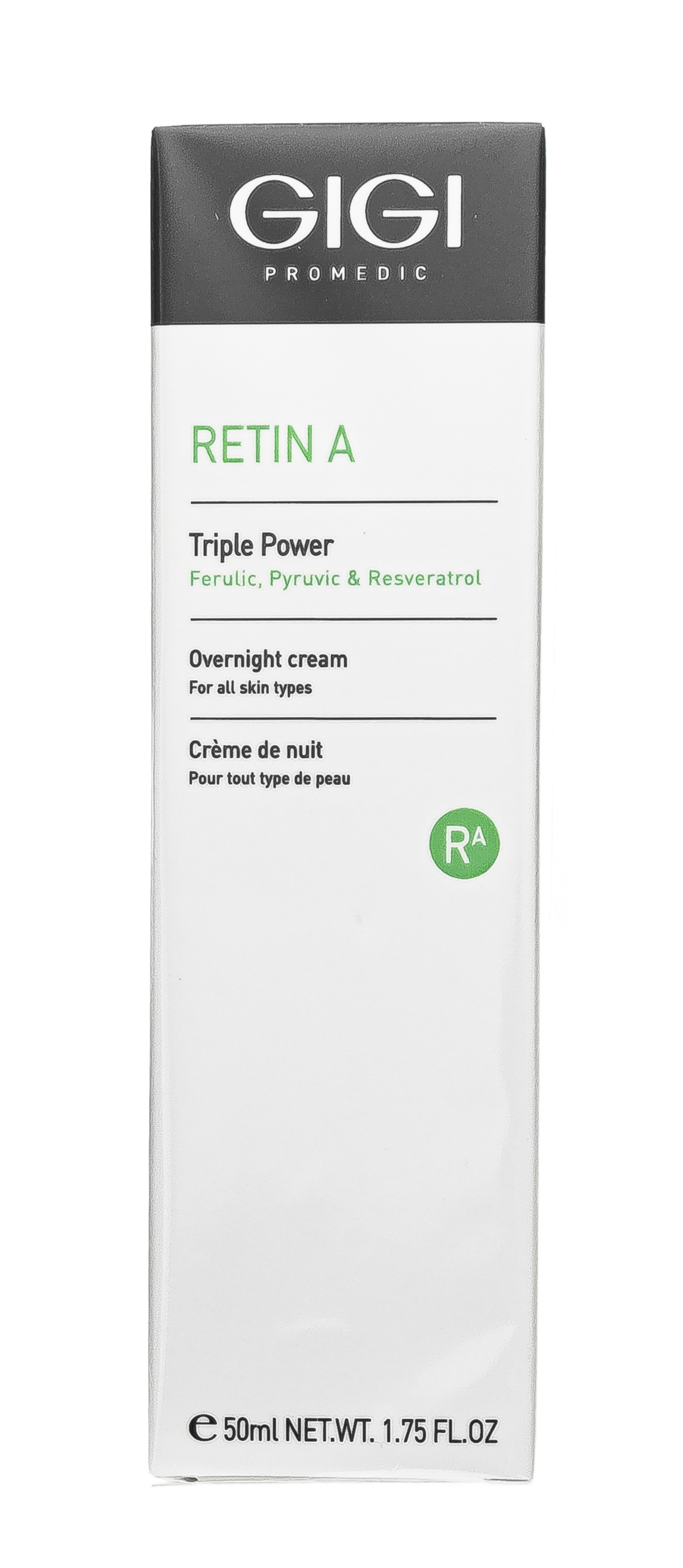 ДжиДжи Ночной крем пролонгированного действия Triple Power Overnight Cream, 50 мл (GiGi, Retin A) фото 1