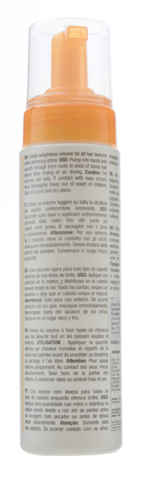 Глобал Кератин Мусс для укладки Styling Mousse, 250 мл (Global Keratin, Уход и стайлинг) фото 2