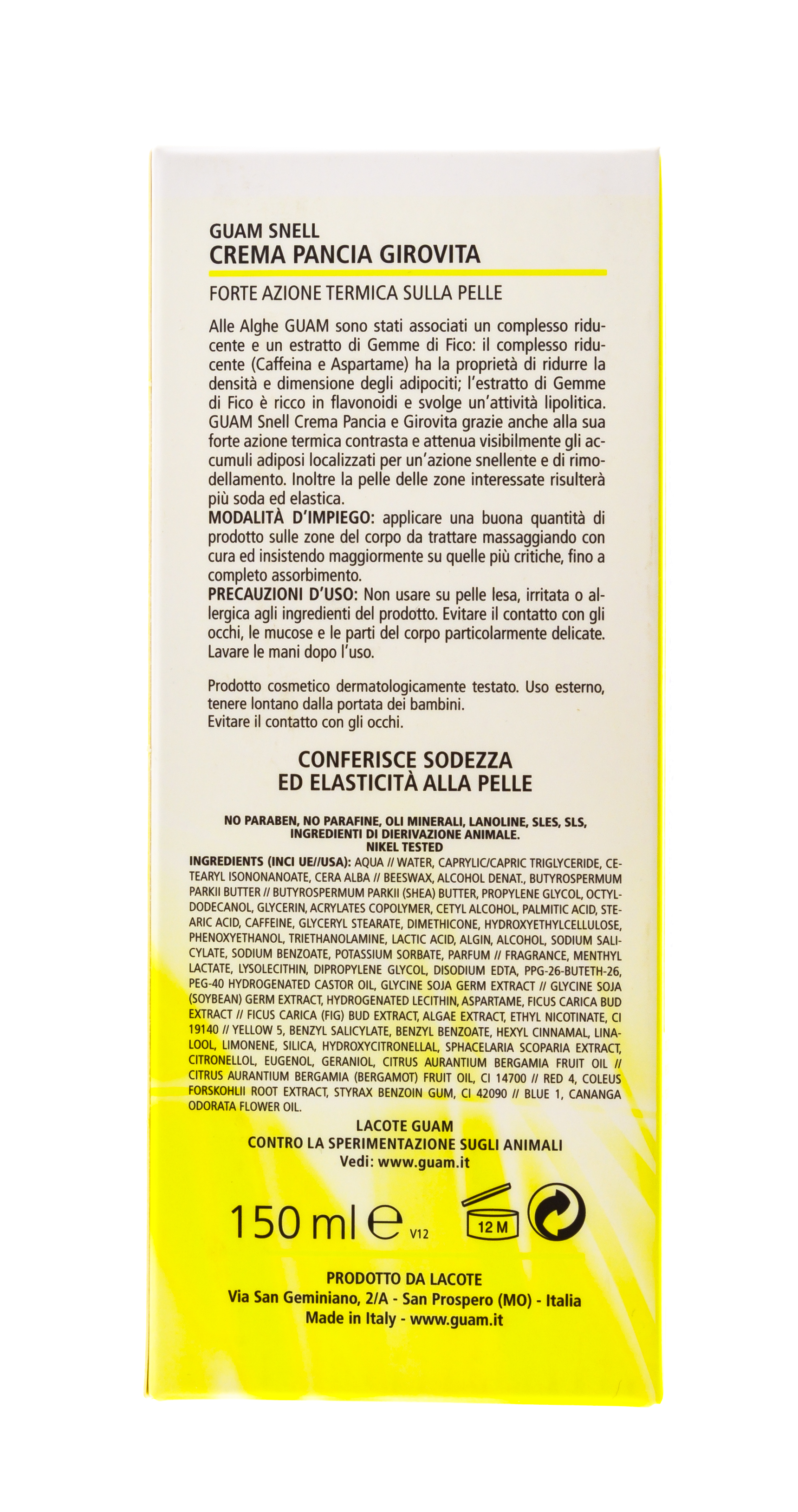 Гуам Крем для живота и талии массажный  150 мл (Guam, Snell) фото 2