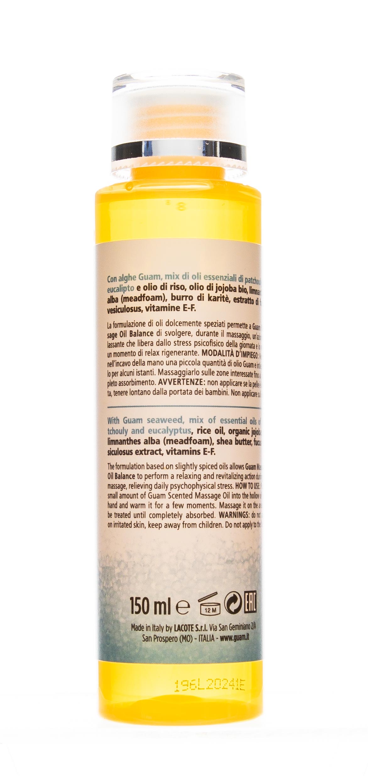 Гуам Аромамасло для тела массажное «Баланс и Восстановление», 150 мл (Guam, Massaggio) фото 7