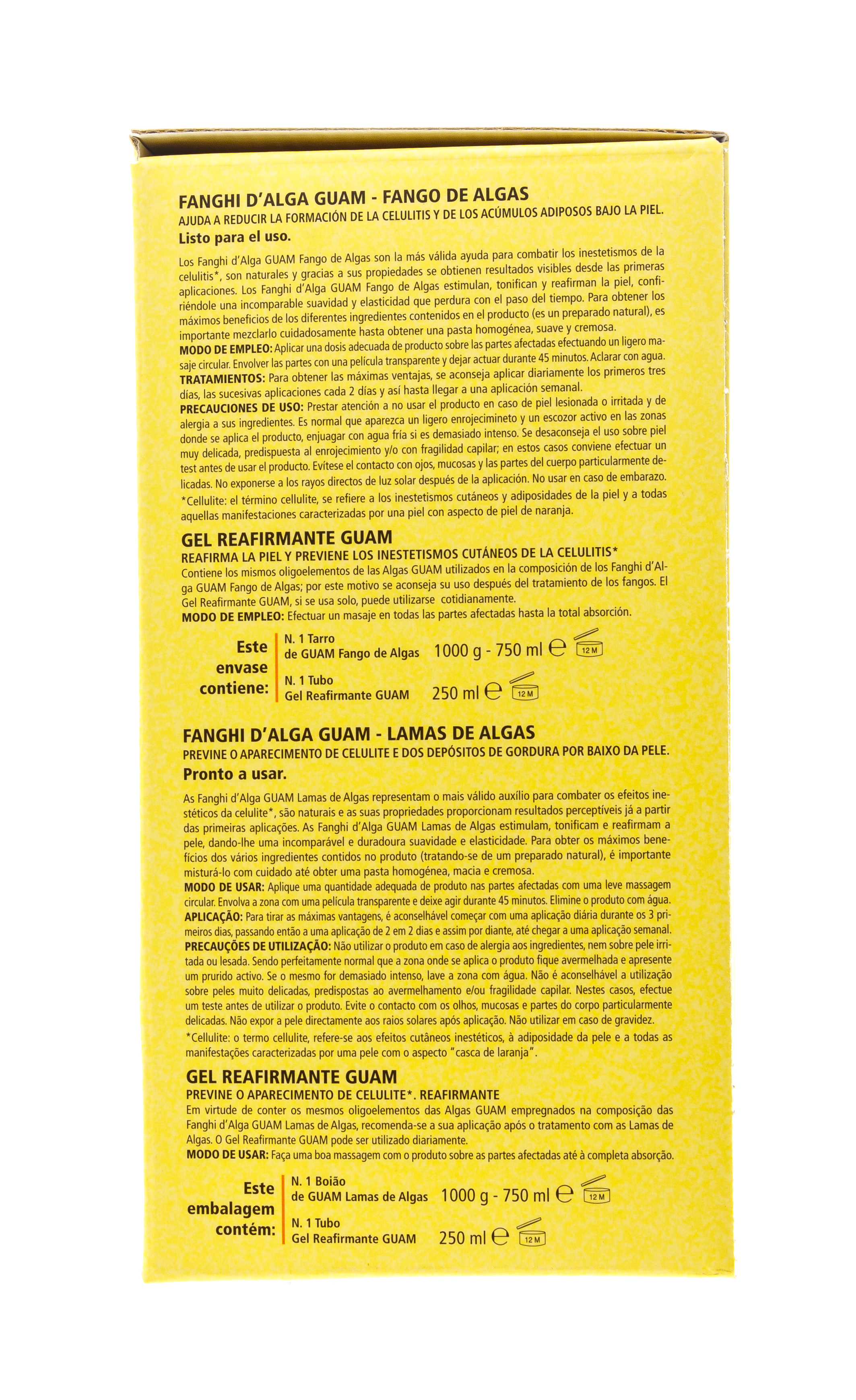 Гуам Fanghi d'Alga Маска антицеллюлитная 1000 г + Гель-лифтинг укрепляющий 250 мл (Guam, Fanghi d`Alga) Гуам Fanghi d'Alga Маска антицеллюлитная 1000 г + Гель-лифтинг укрепляющий 250 мл (Guam, Fanghi d`Alga) фото 3