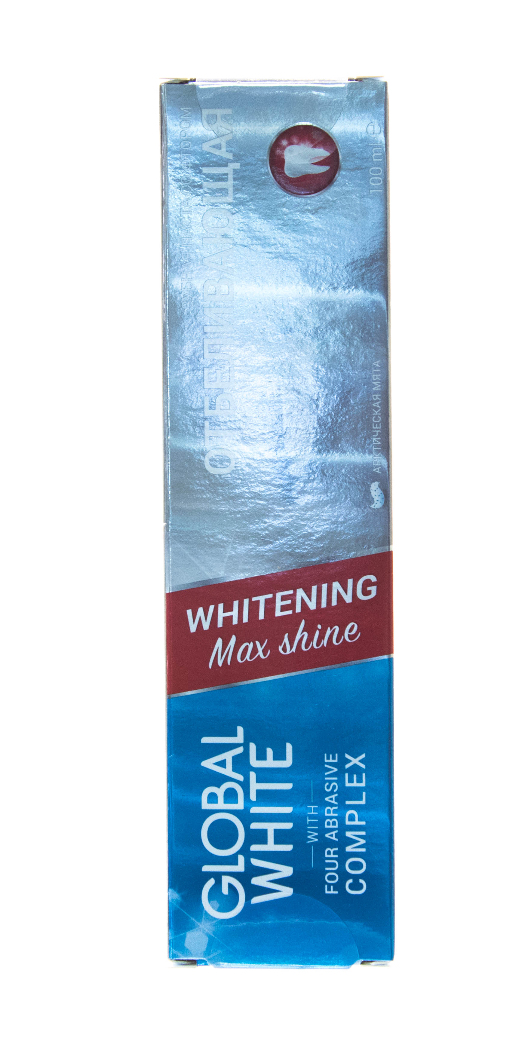 Глобал Уайт Ежедневная отбеливающая зубная паста на 1 тон 100 мл (Global White, Подготовка эмали) фото 3